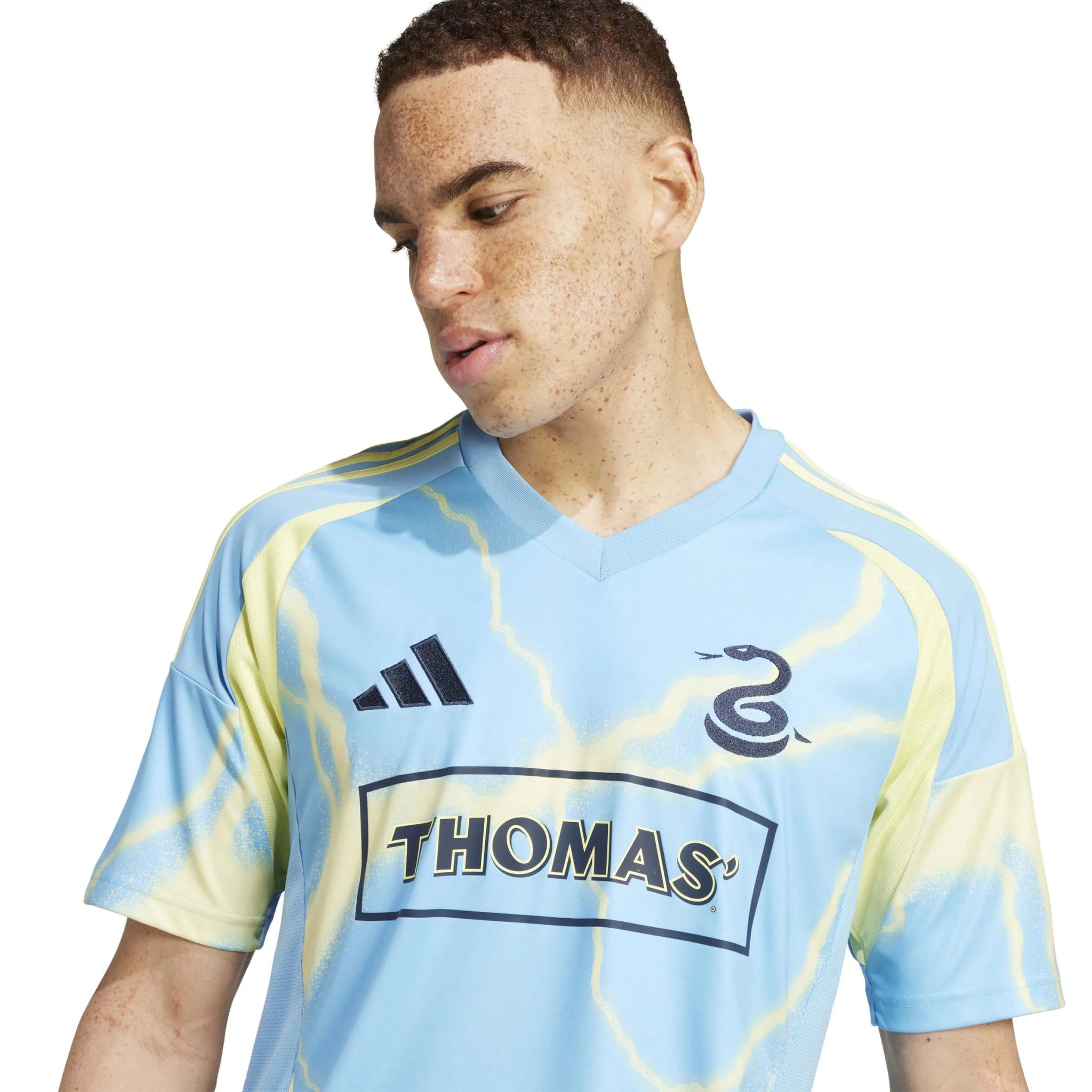 adidas 2025-26 Philadelphia Union Men's Stadium Away Soccer Jersey (Detail 1)
