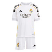 adidas 2025-26 Real Madrid Kid's Home Mini Kit