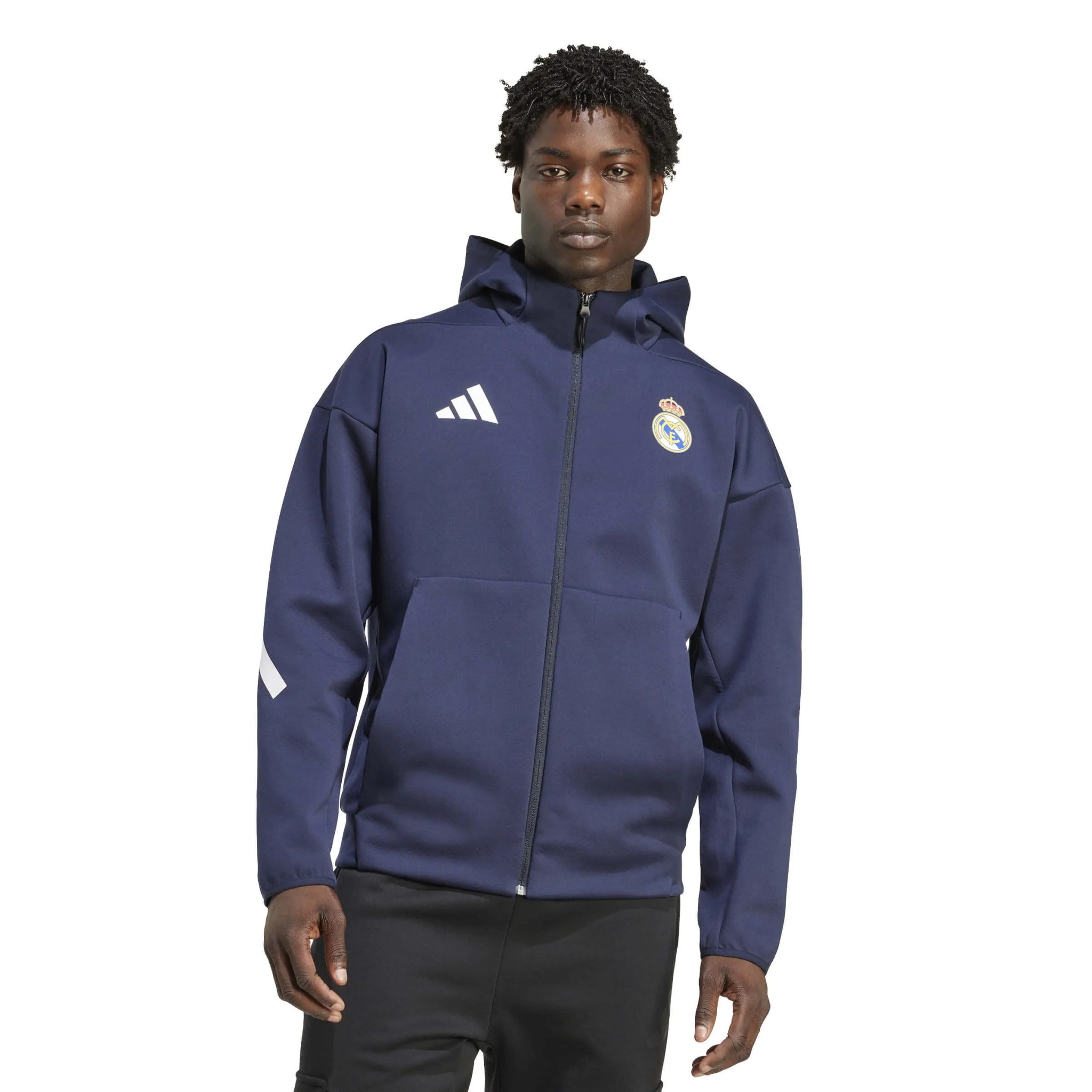 adidas 2025-26 Real Madrid Men's Anthem Jacket (Model - Front)