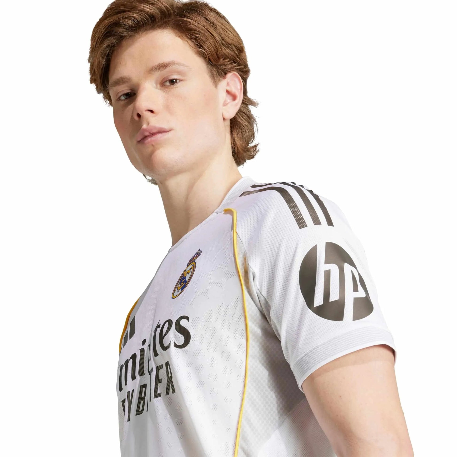 adidas 2025-26 Real Madrid Men's Authentic Home Soccer Jersey (Detail 2)