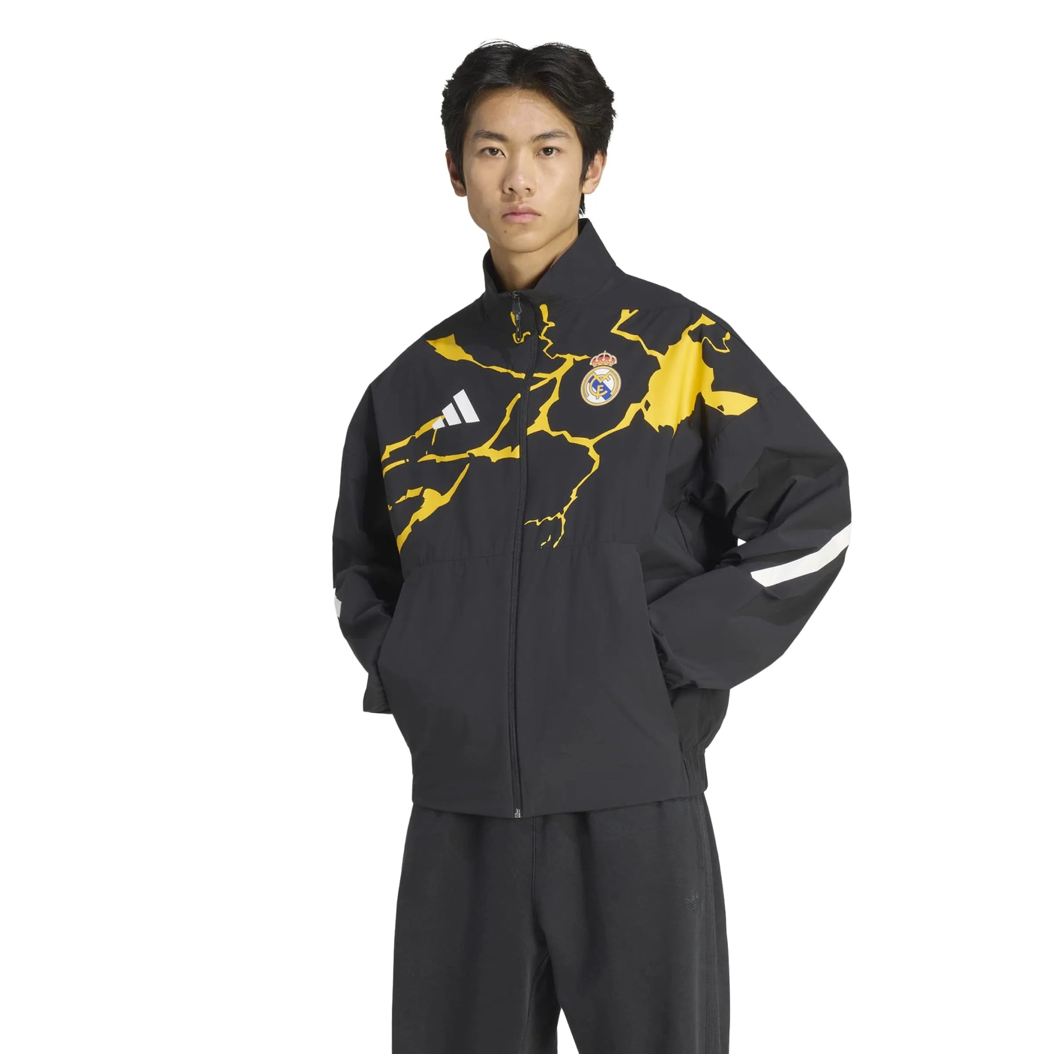 adidas 2025-26 Real Madrid Men's Avengers Anthem Jacket (Model - Front)