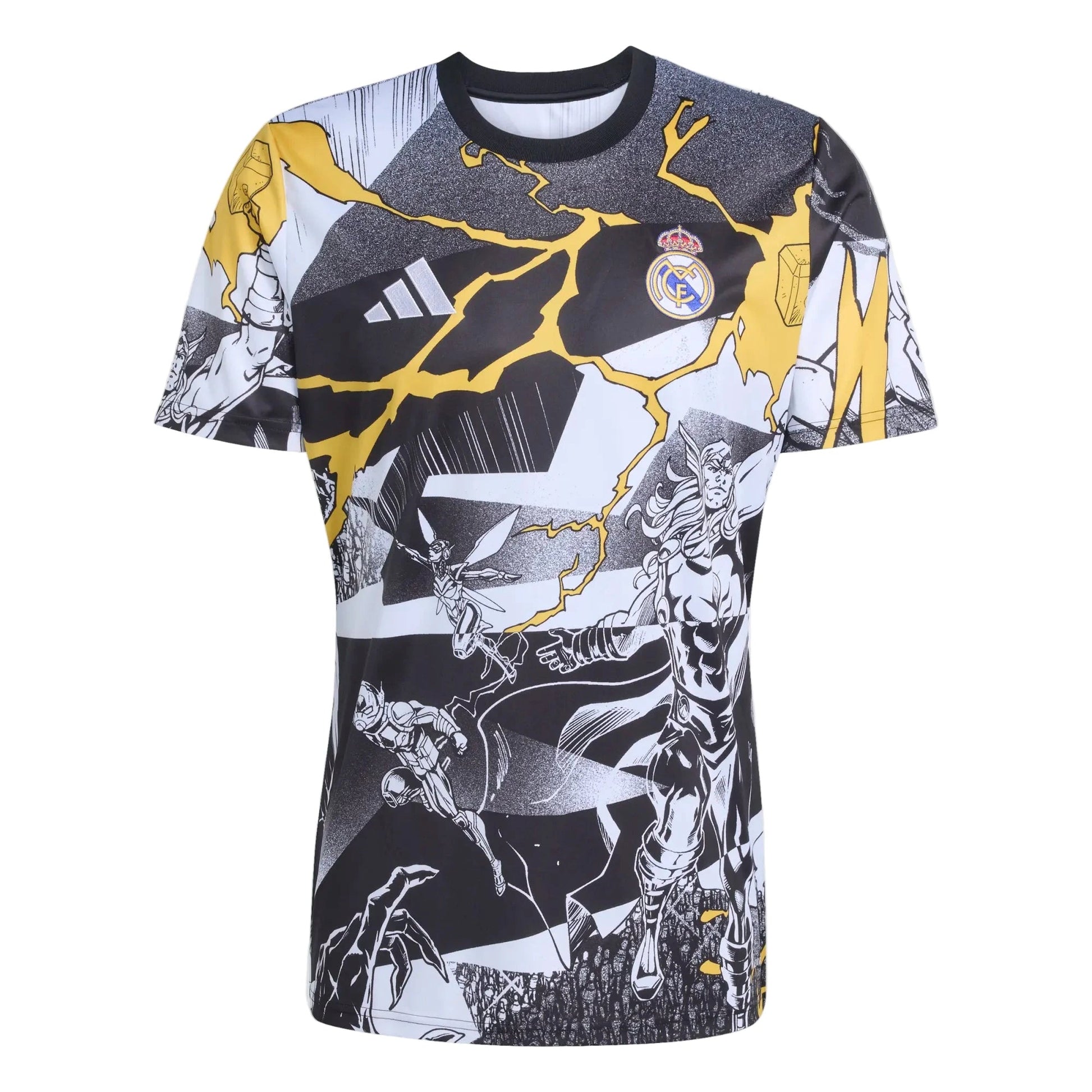 adidas 2025-26 Real Madrid Men's Avengers Pre-Match Soccer Jersey (Front)