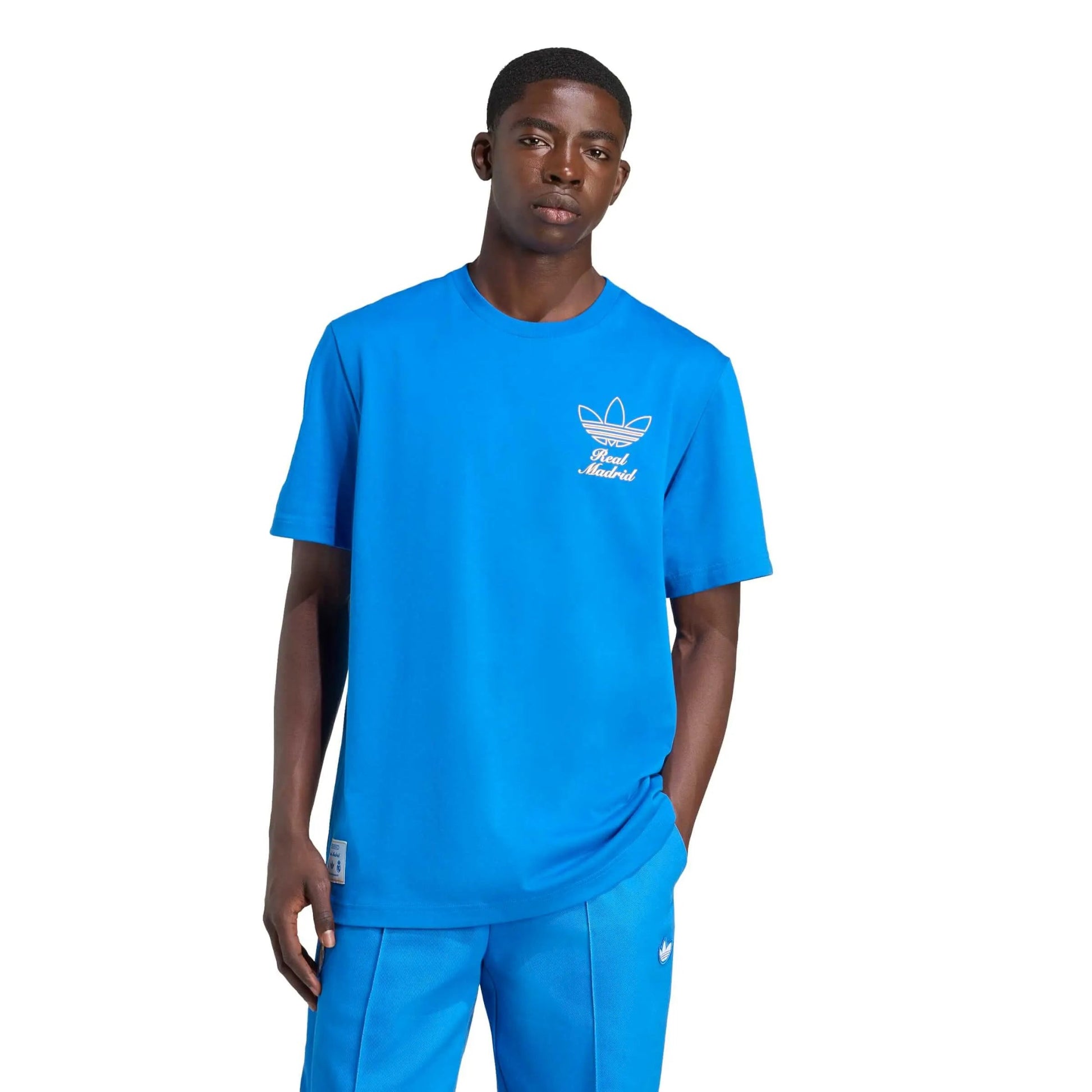 adidas 2025-26 Real Madrid Men's Icon Graphic Tee (Model - Front)