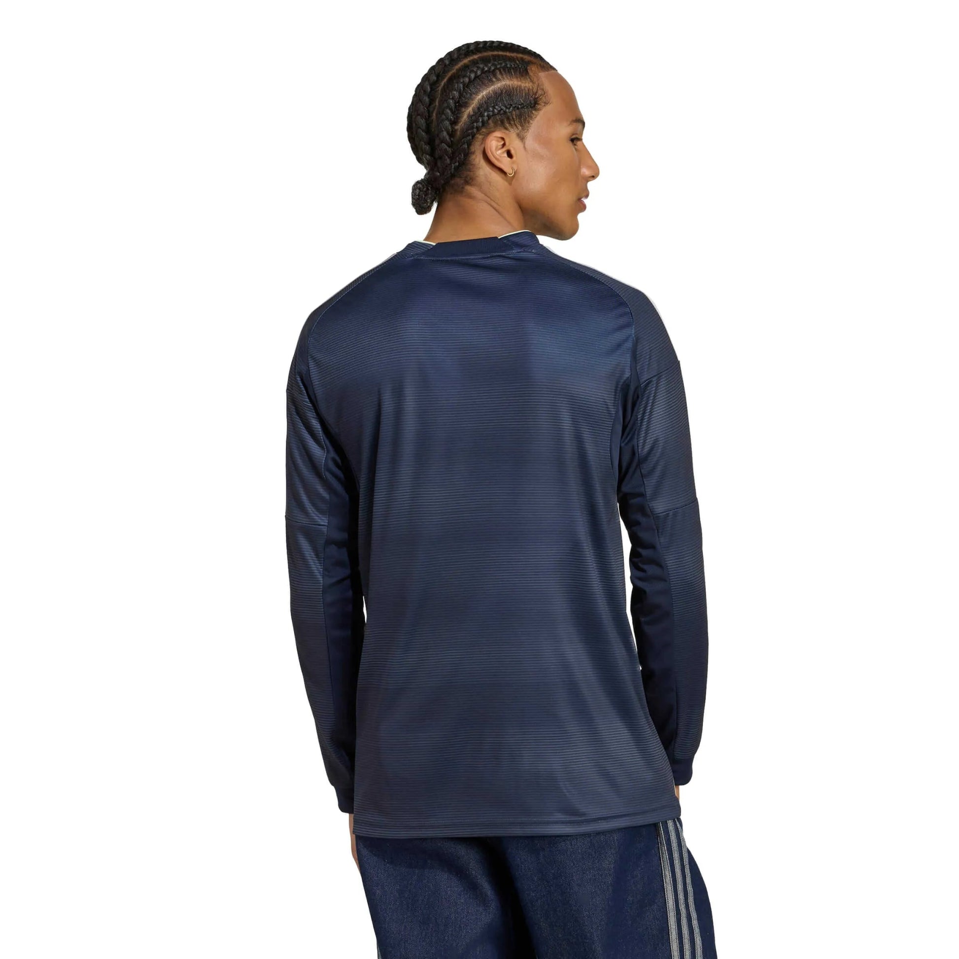 adidas 2025-26 Real Madrid Men's Away Long-Sleeve Soccer Jersey (Model - Back)