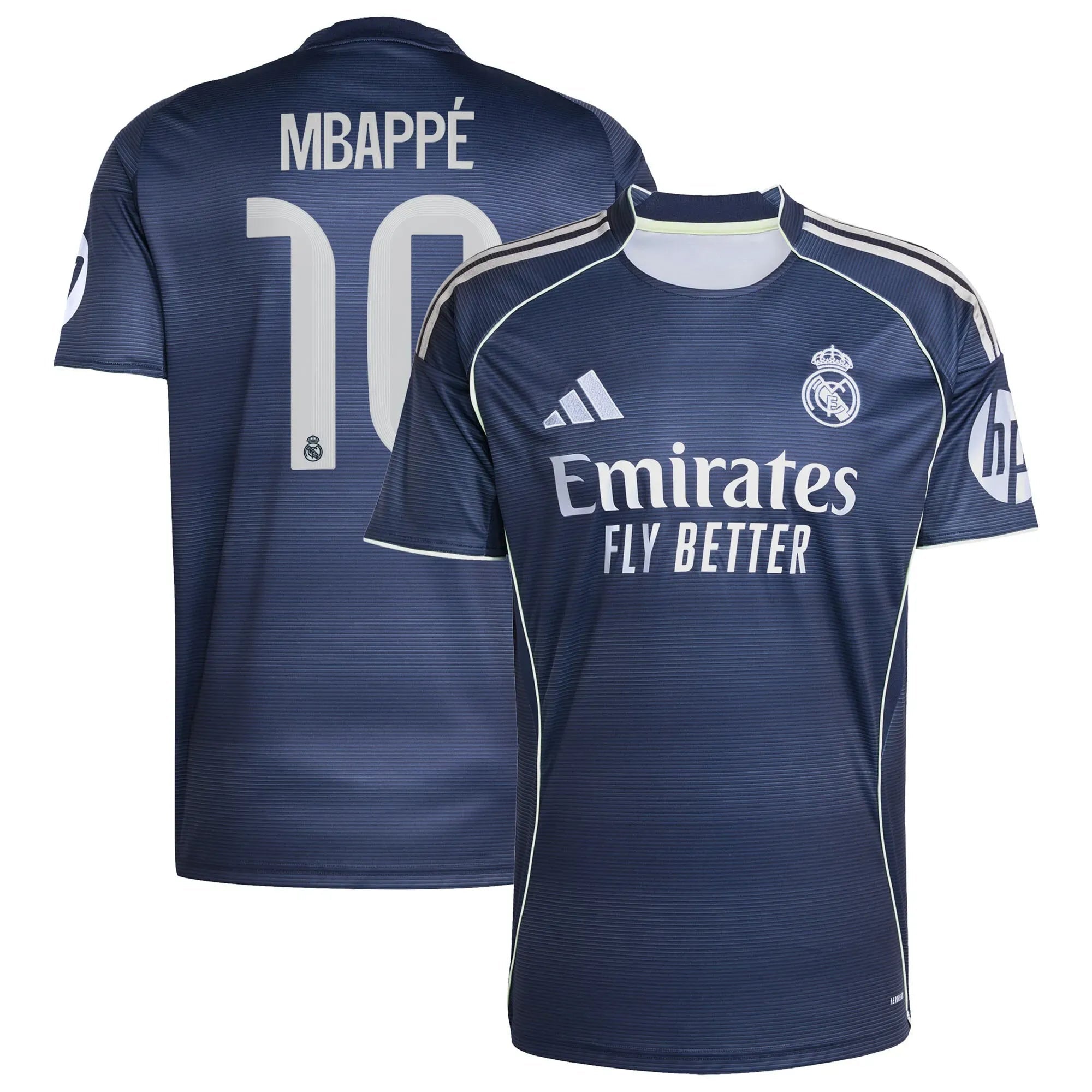 adidas 2025-26 Real Madrid Men's Stadium Away Soccer Jersey (Mbappe)