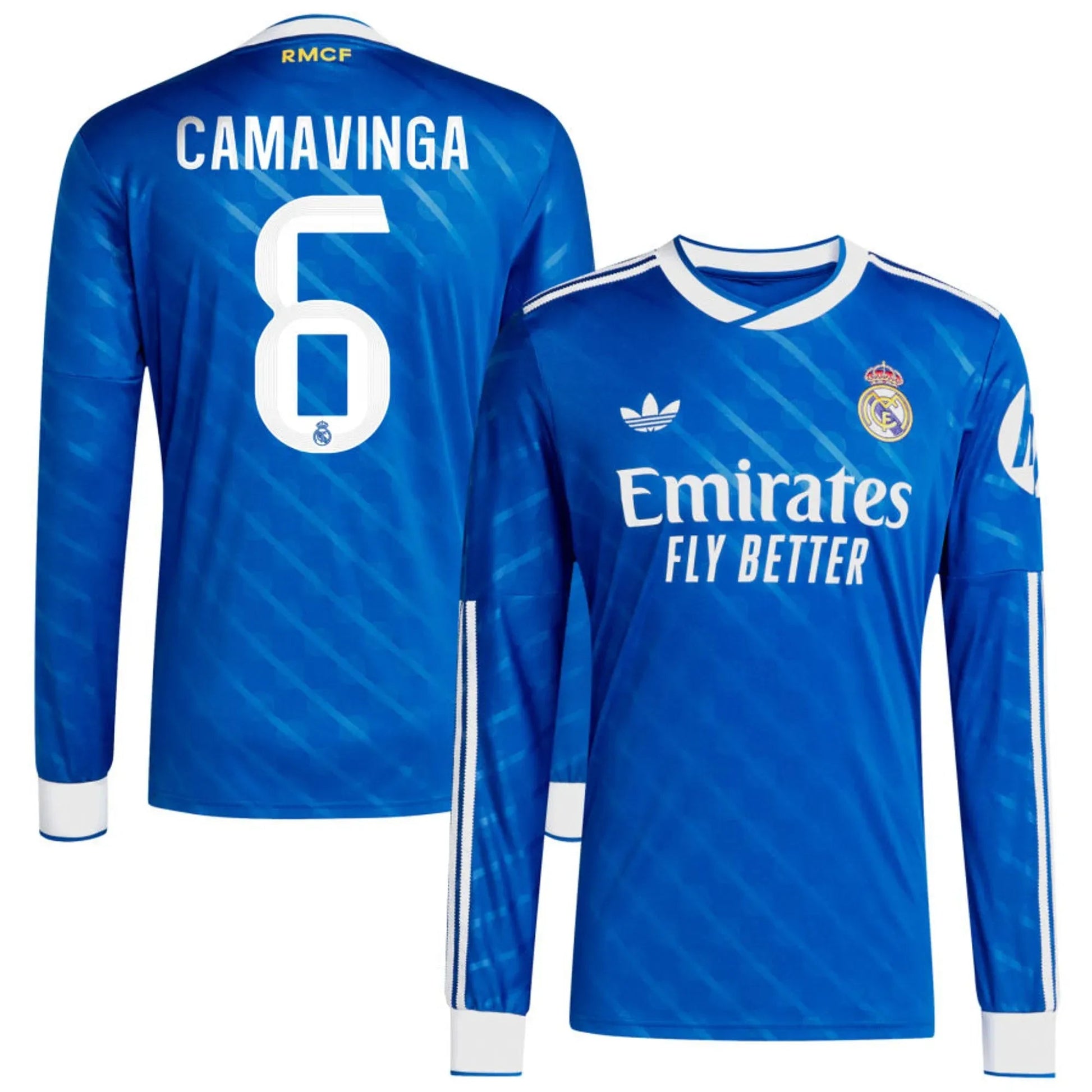 adidas 2025-26 Real Madrid Men's Stadium Third Long-Sleeve Soccer adidas 2025-26 Real Madrid Men's Stadium Third Long-Sleeve Soccer