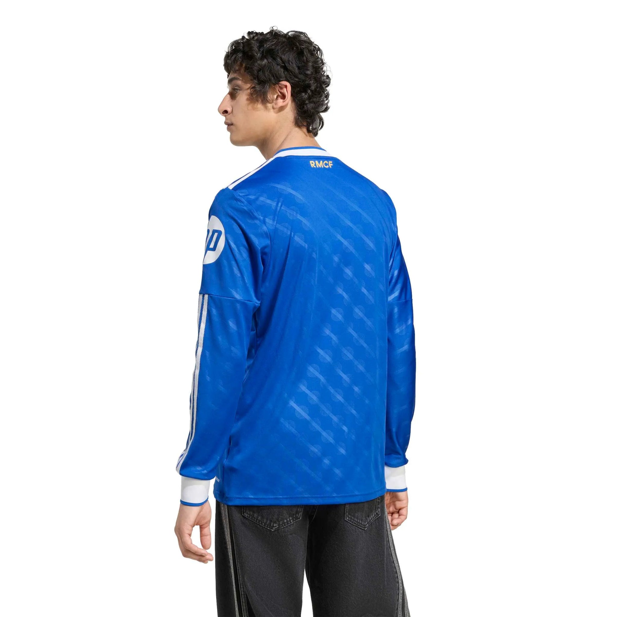 adidas 2025-26 Real Madrid Men's Stadium Third Long-Sleeve Soccer Jersey (Model - Back)