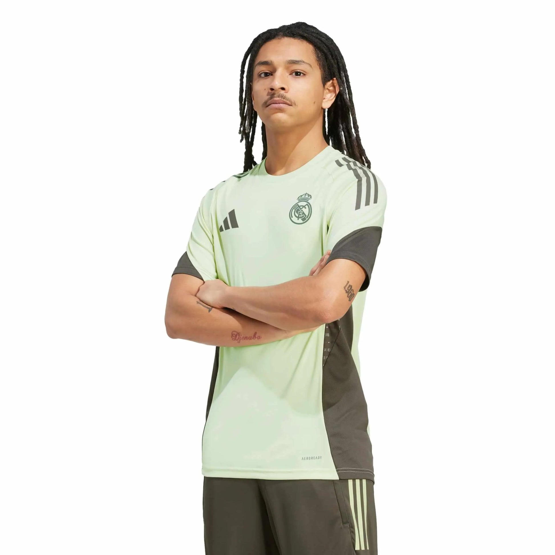 adidas 2025-26 Real Madrid Men's Training Soccer Jersey (Model - Front)