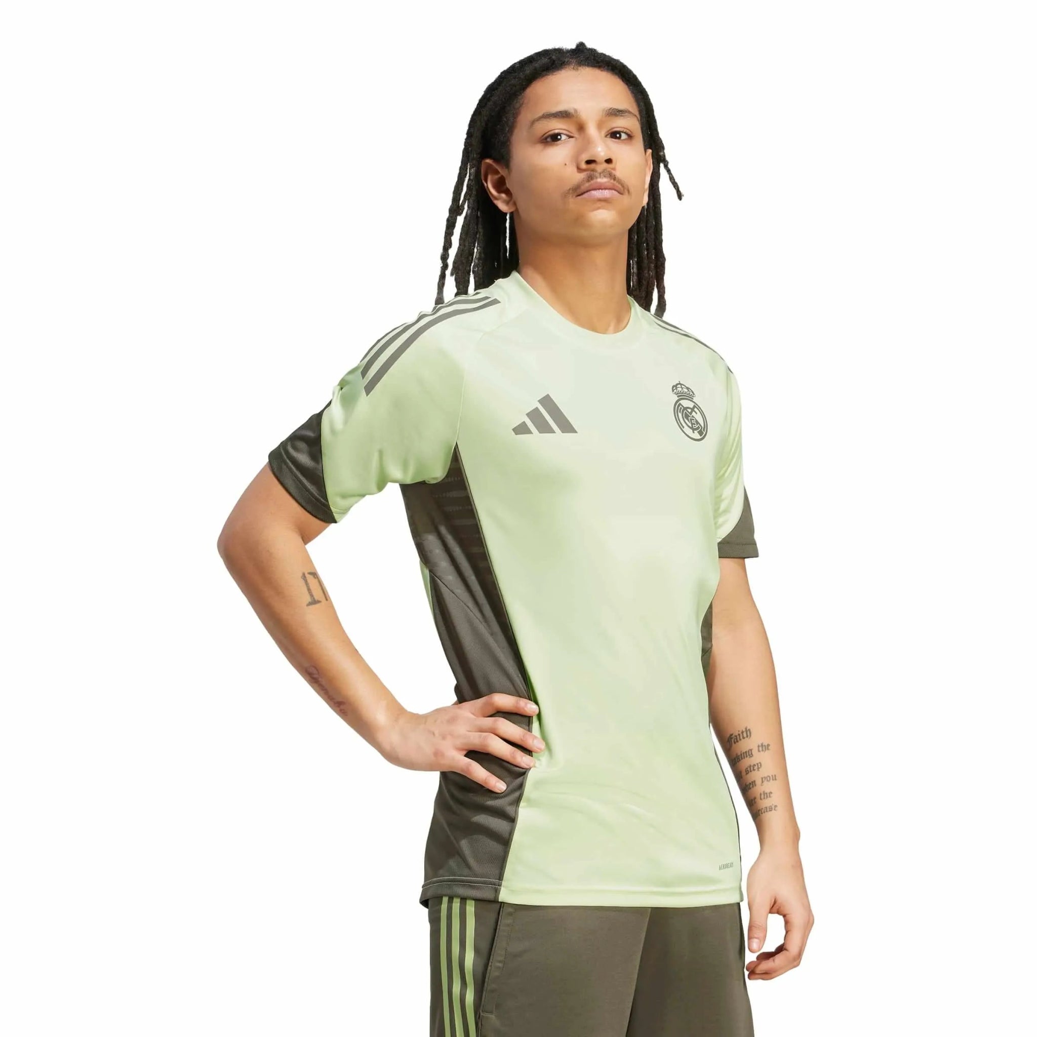 adidas 2025-26 Real Madrid Men's Training Soccer Jersey (Model - Side)