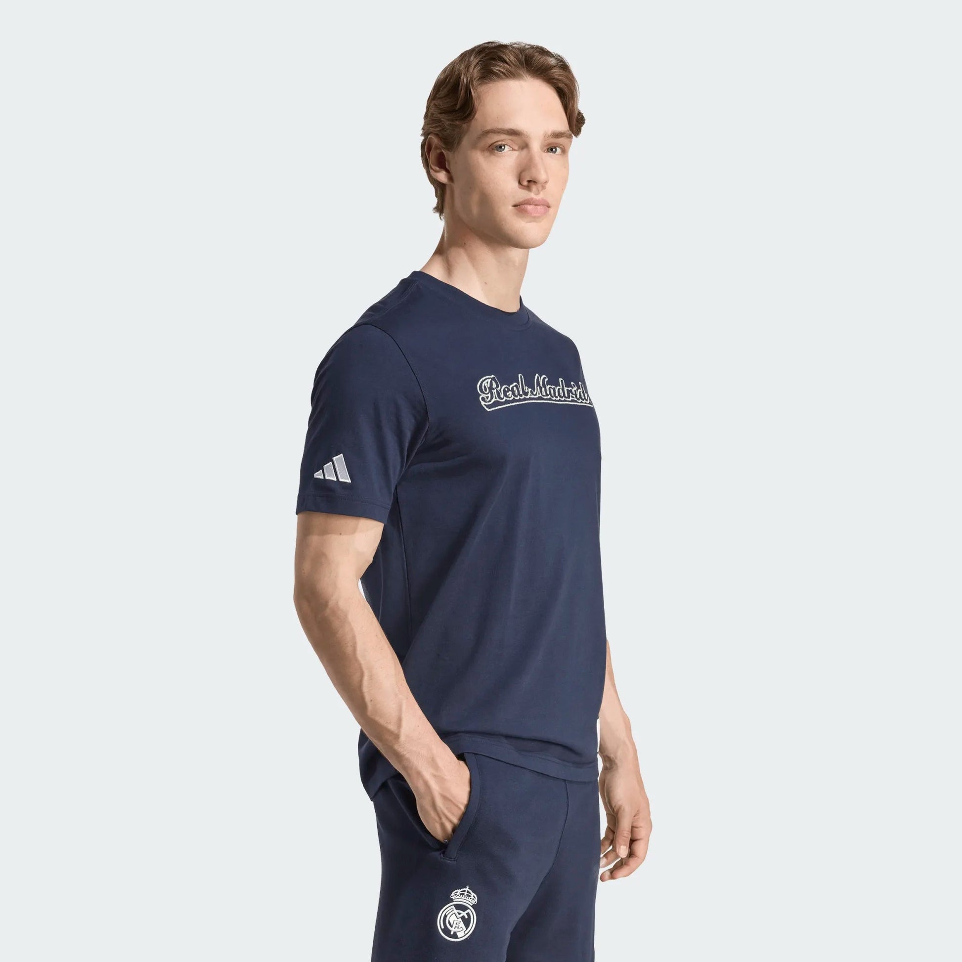 adidas 2025-26 Real Madrid Men's US Tee (Model - Side)