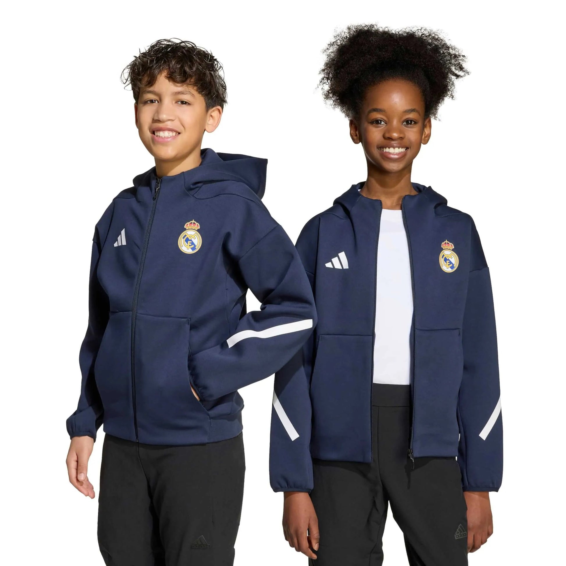 adidas 2025-26 Real Madrid Youth Anthem Jacket (Models - Front)