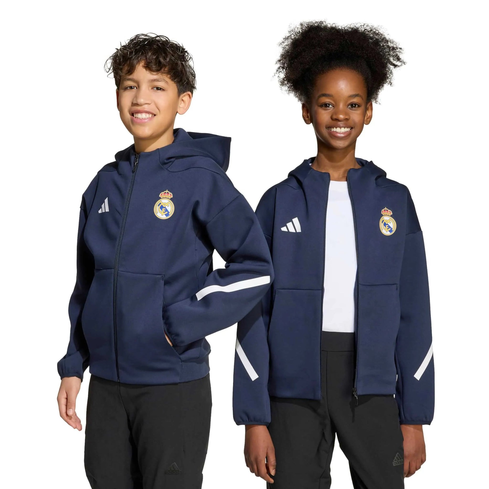 adidas 2025-26 Real Madrid Youth Anthem Jacket (Models - Front)