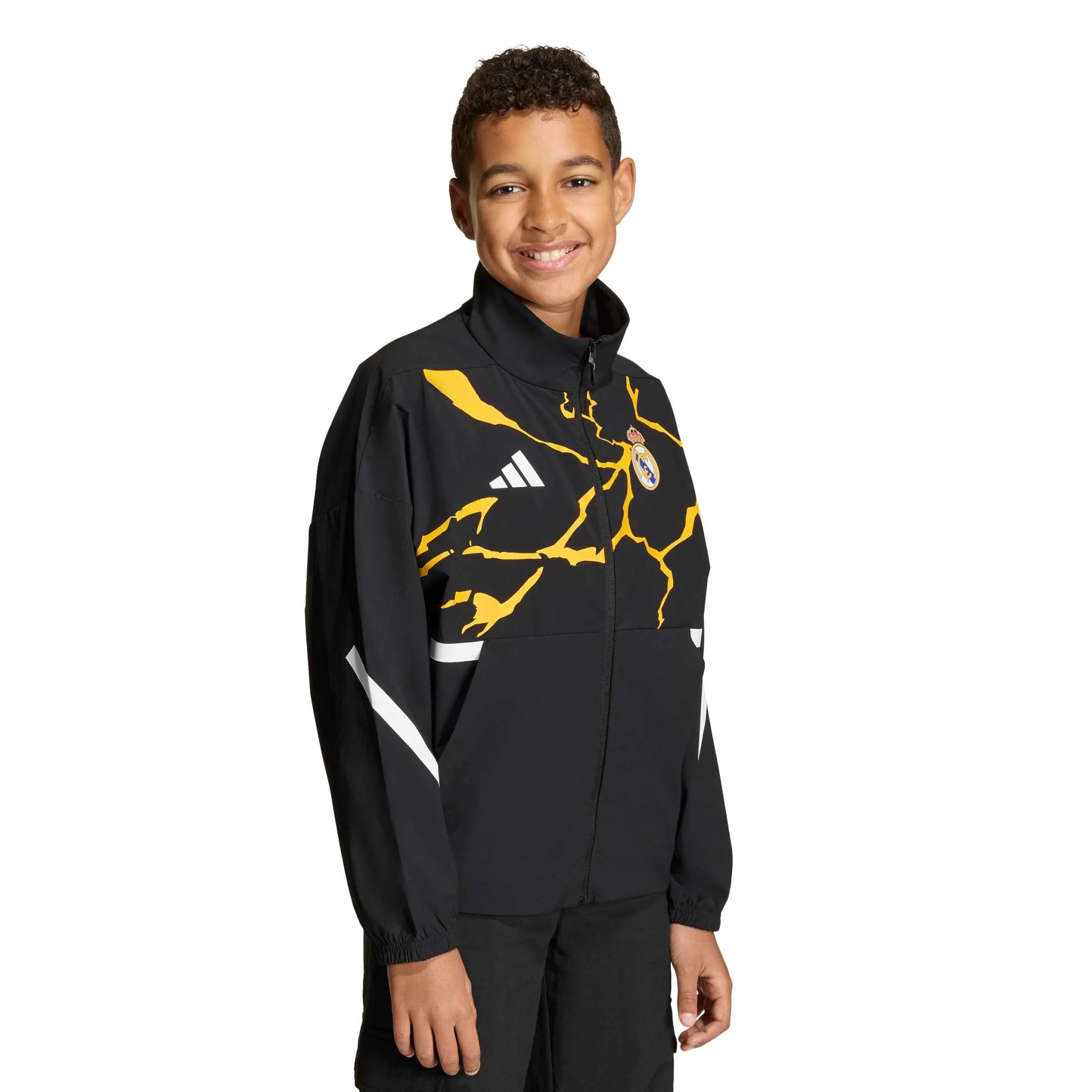 adidas 2025-26 Real Madrid Youth Avengers Anthem Jacket (Model - Front)
