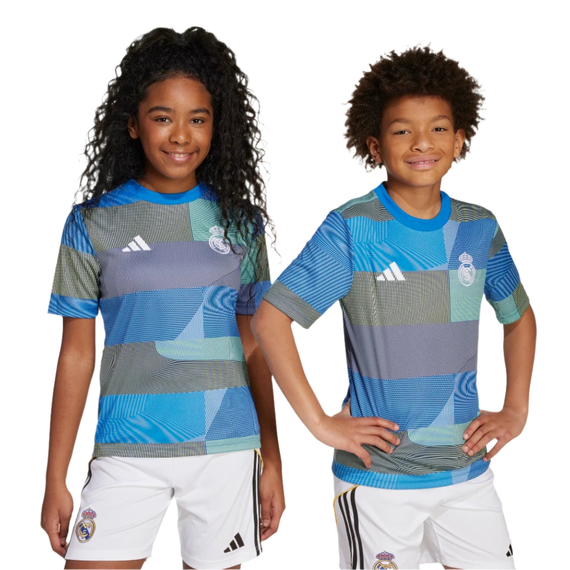 adidas 2025-26 Real Madrid Youth Pre-Match Soccer Jersey (Models - Front)