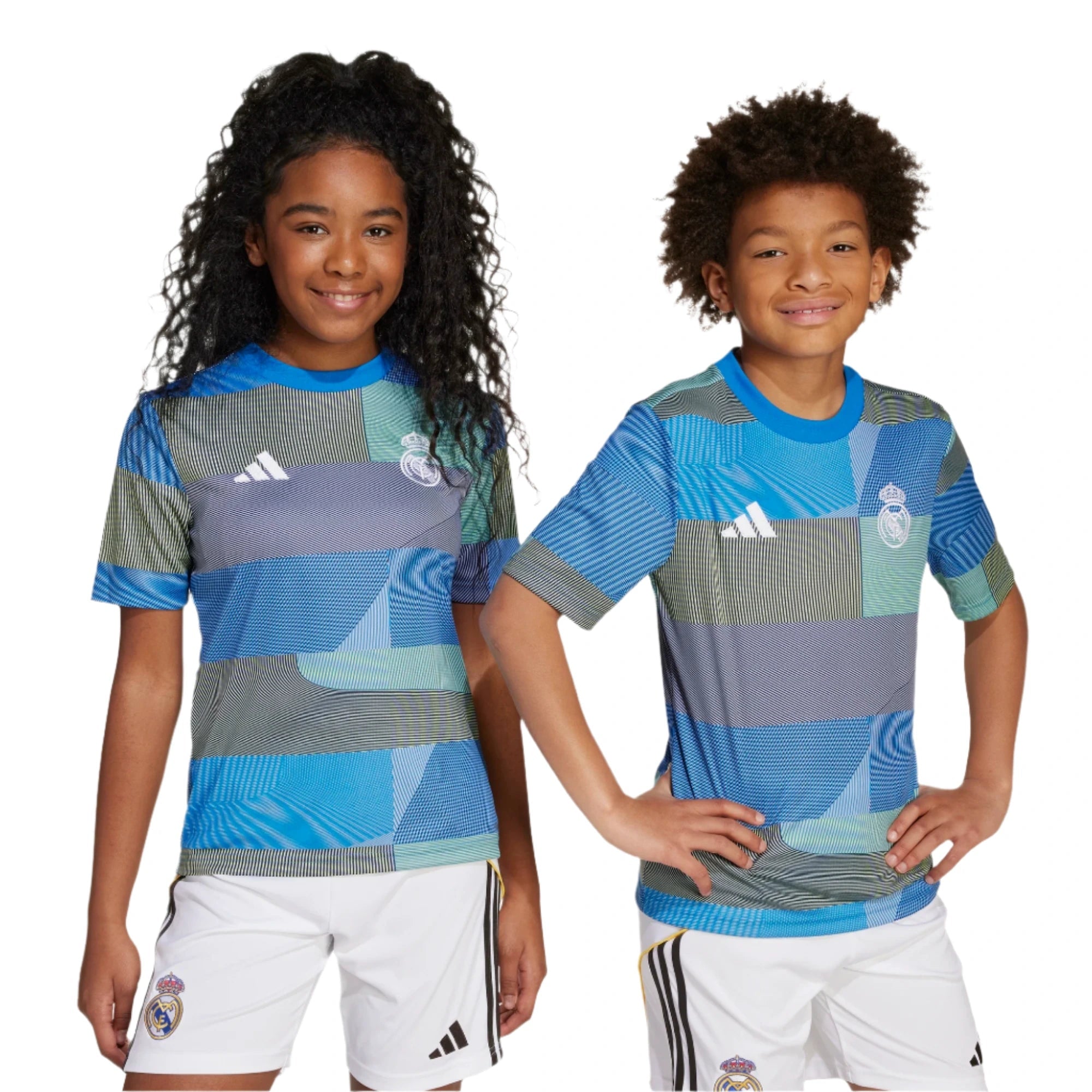 adidas 2025-26 Real Madrid Youth Pre-Match Soccer Jersey (Models - Front)
