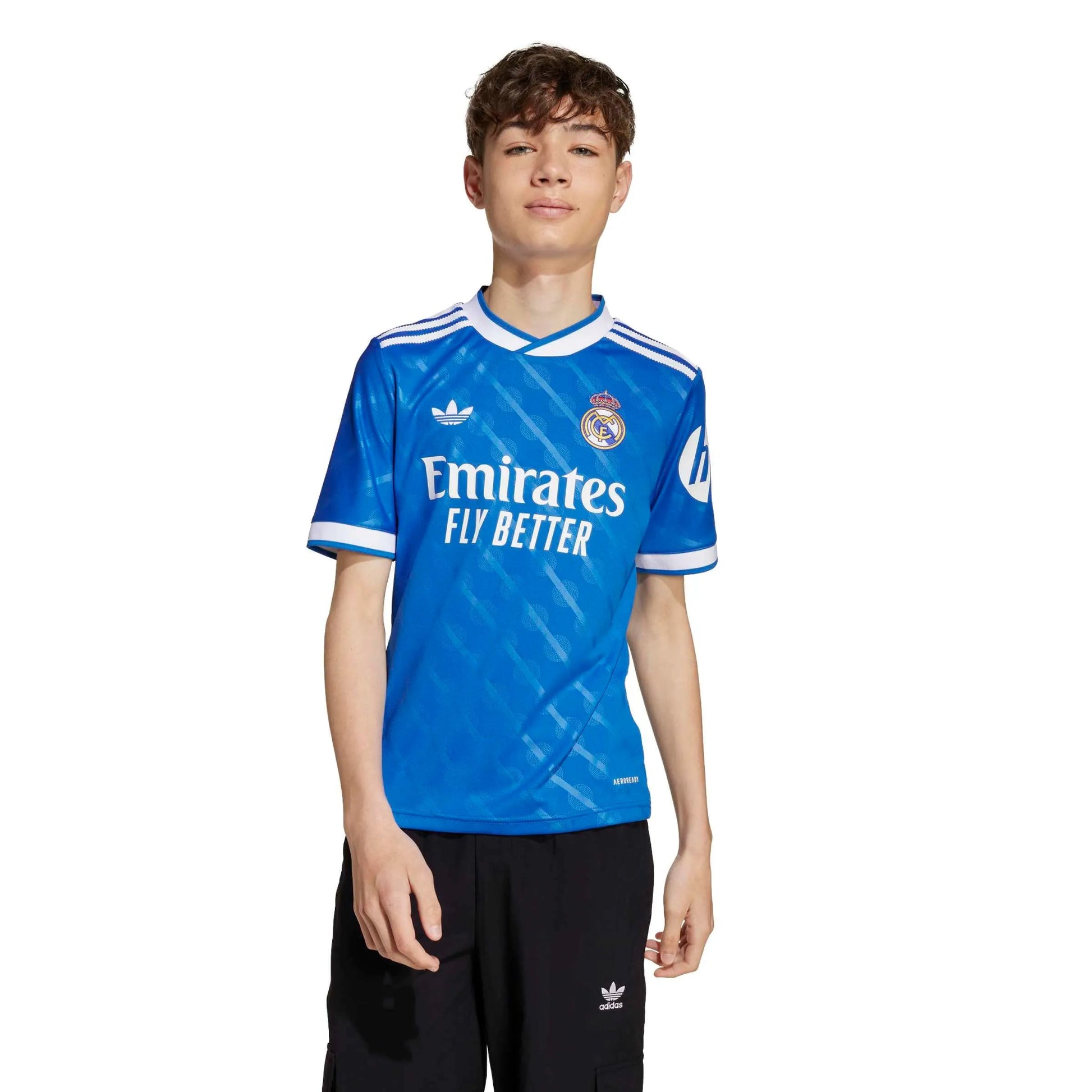 adidas 2025-26 Real Madrid Youth Stadium Third Soccer Jersey (Model - Front)