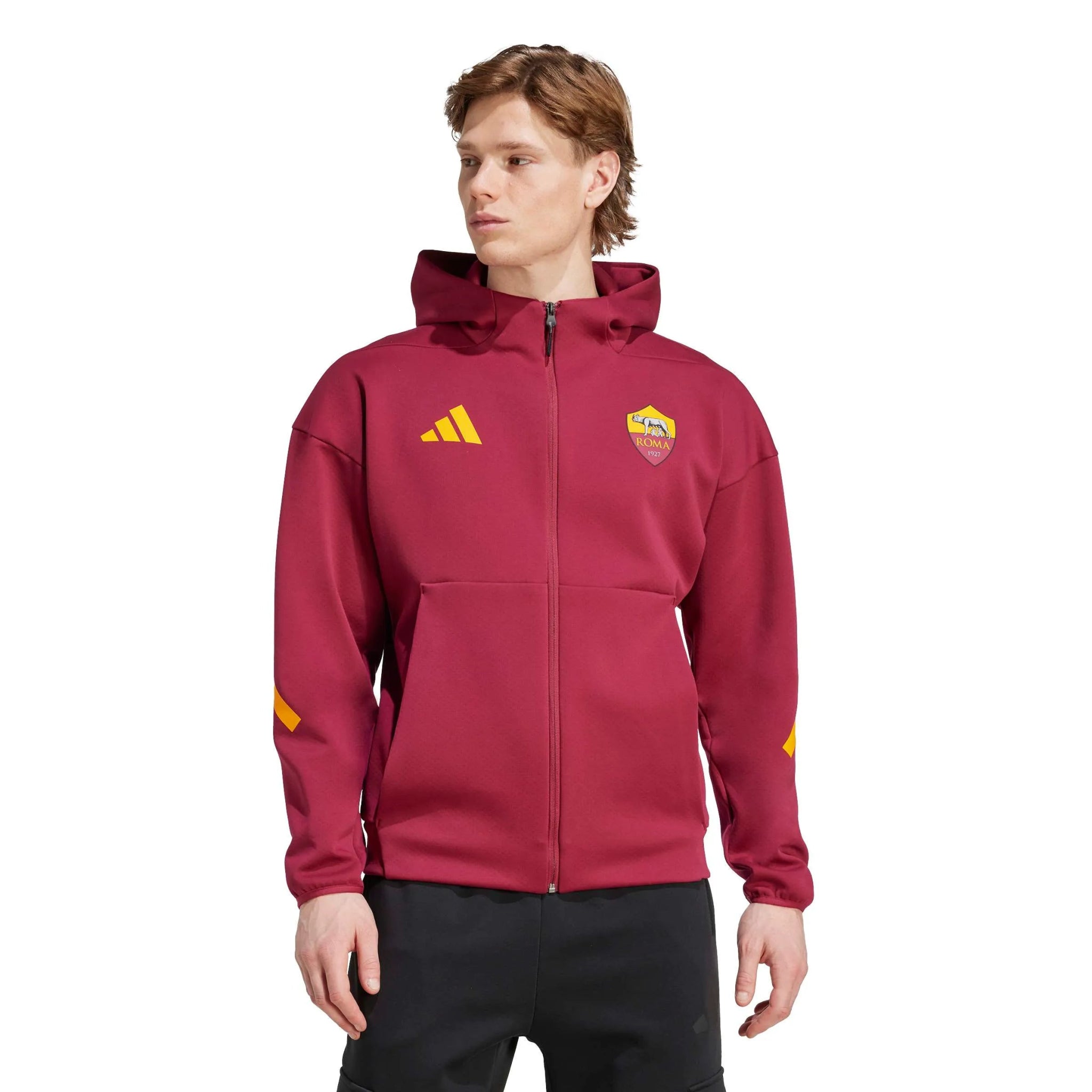 adidas 2025-26 Roma Men's Anthem Jacket (Model - Front)