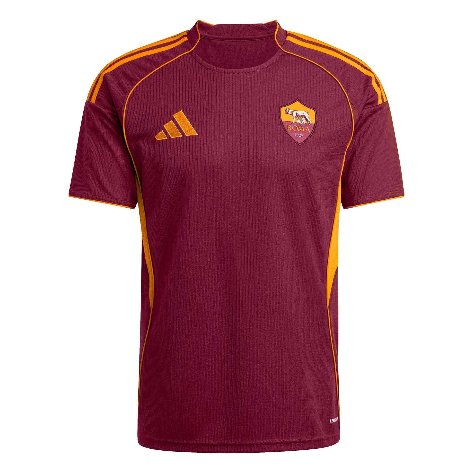 adidas 2025-26 Roma Men's Stadium Home Soccer Jersey (Front)