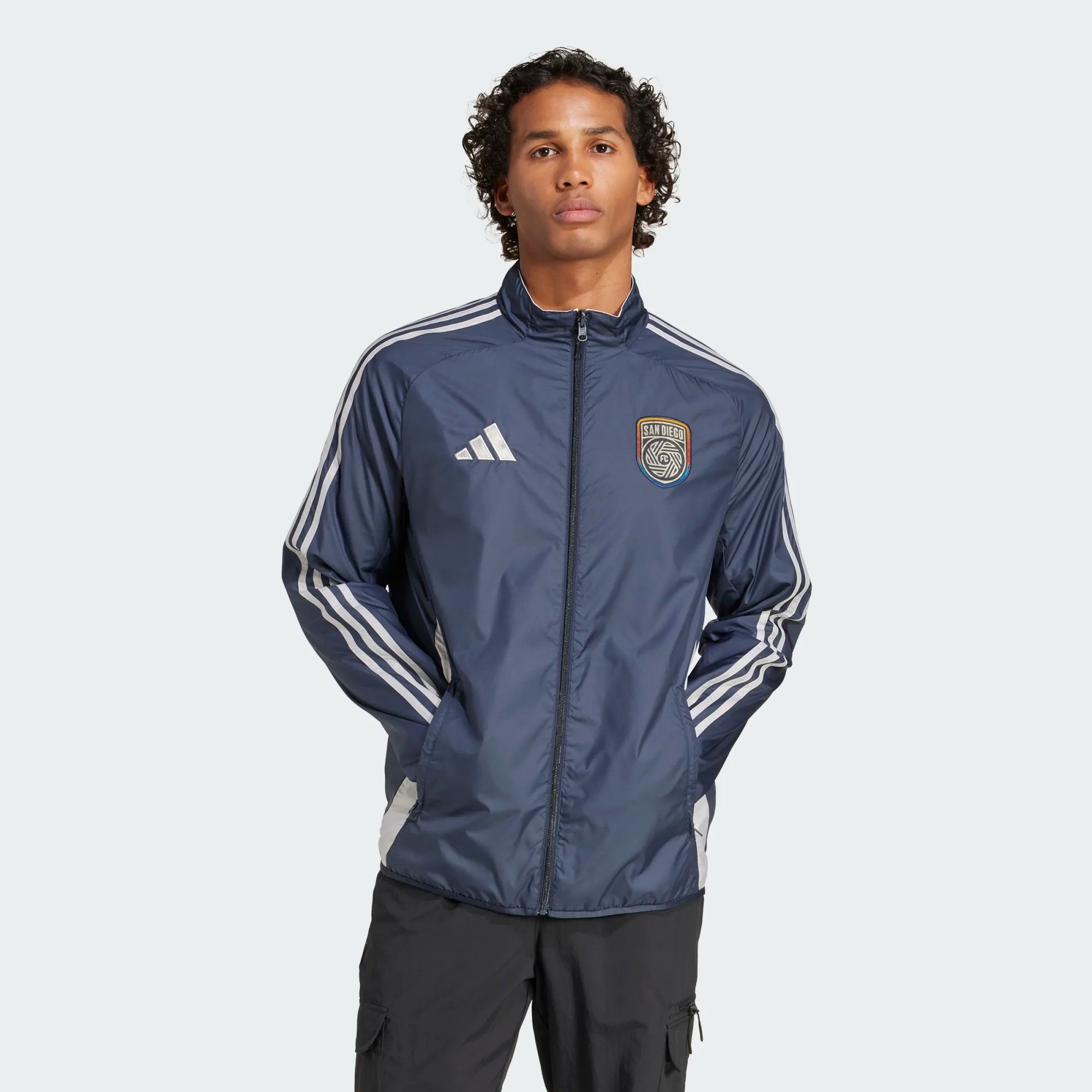 adidas 2025-26 San Diego FC Men's Anthem Jacket (Model - Front)