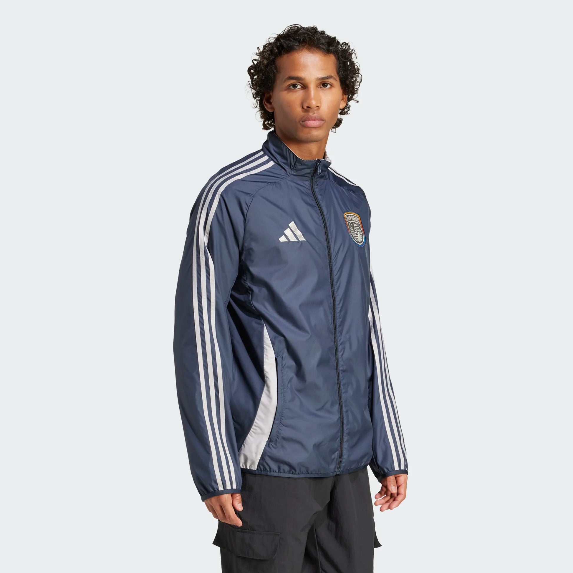adidas 2025-26 San Diego FC Men's Anthem Jacket (Model - Side)