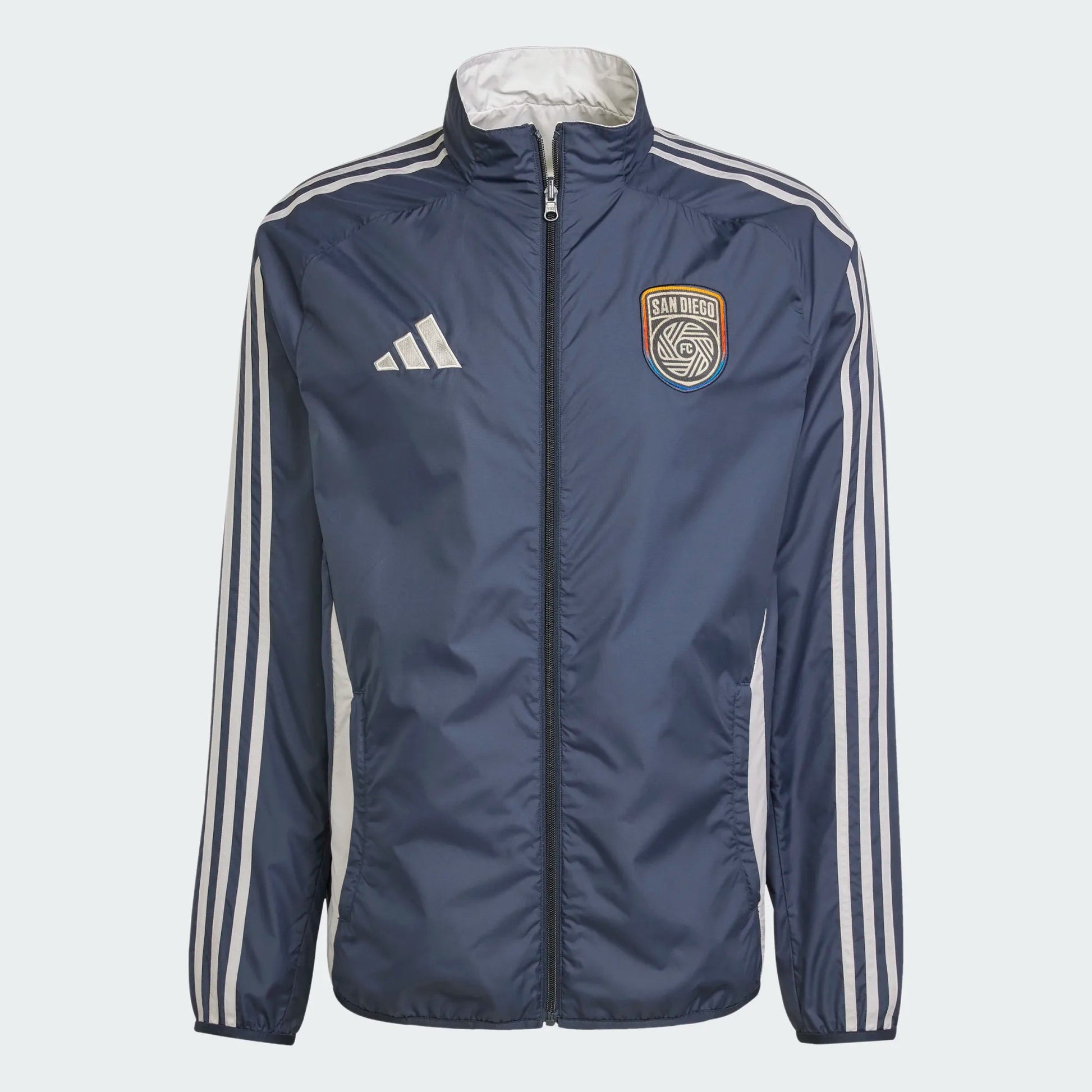 adidas 2025-26 San Diego FC Men's Anthem Jacket (Front)