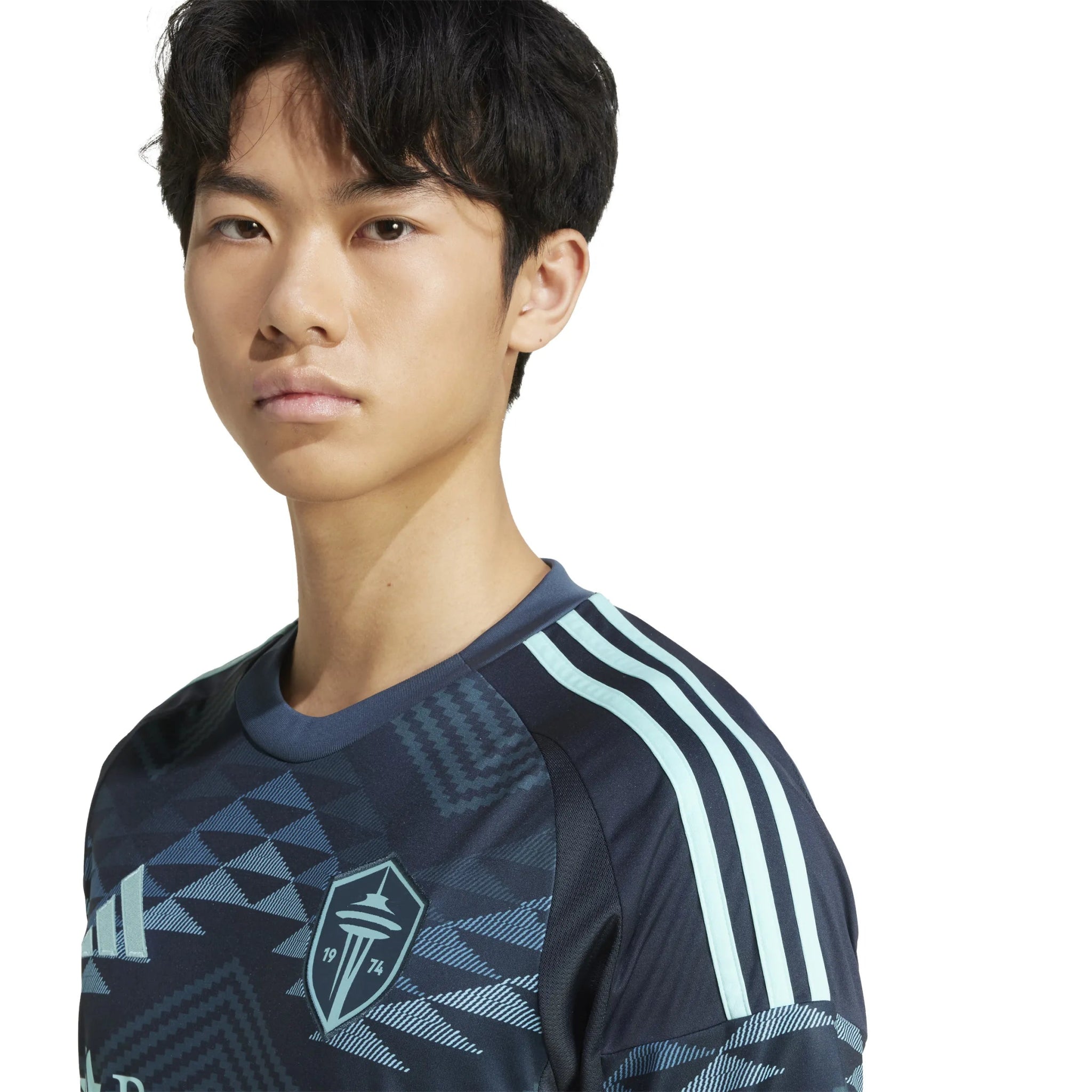 adidas 2025-26 Seattle Sounders Men's Stadium Away Soccer Jersey (Detail 1)