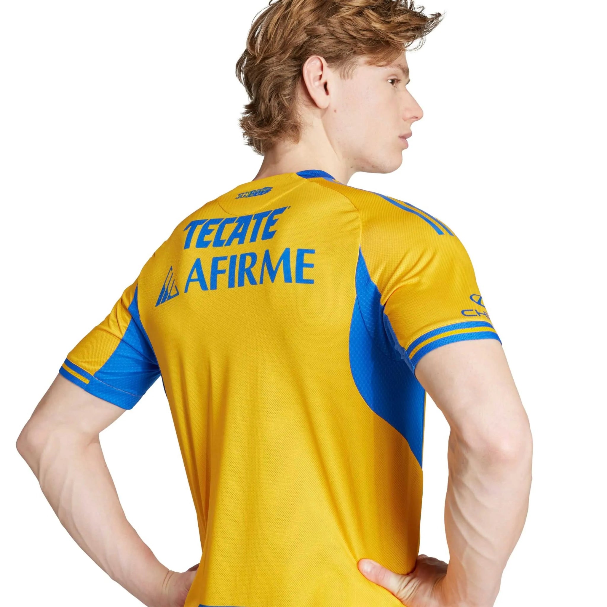 adidas 2025-26 Tigres Men's Authentic Home Soccer Jersey (Detail 1)