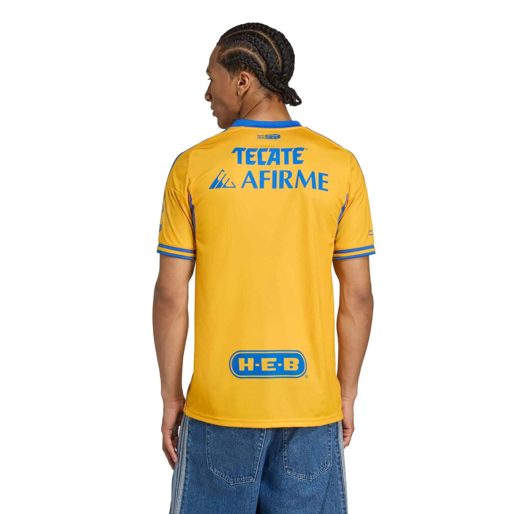 adidas 2025-26 Tigres Men's Stadium Home Soccer Jersey (Model - Back)