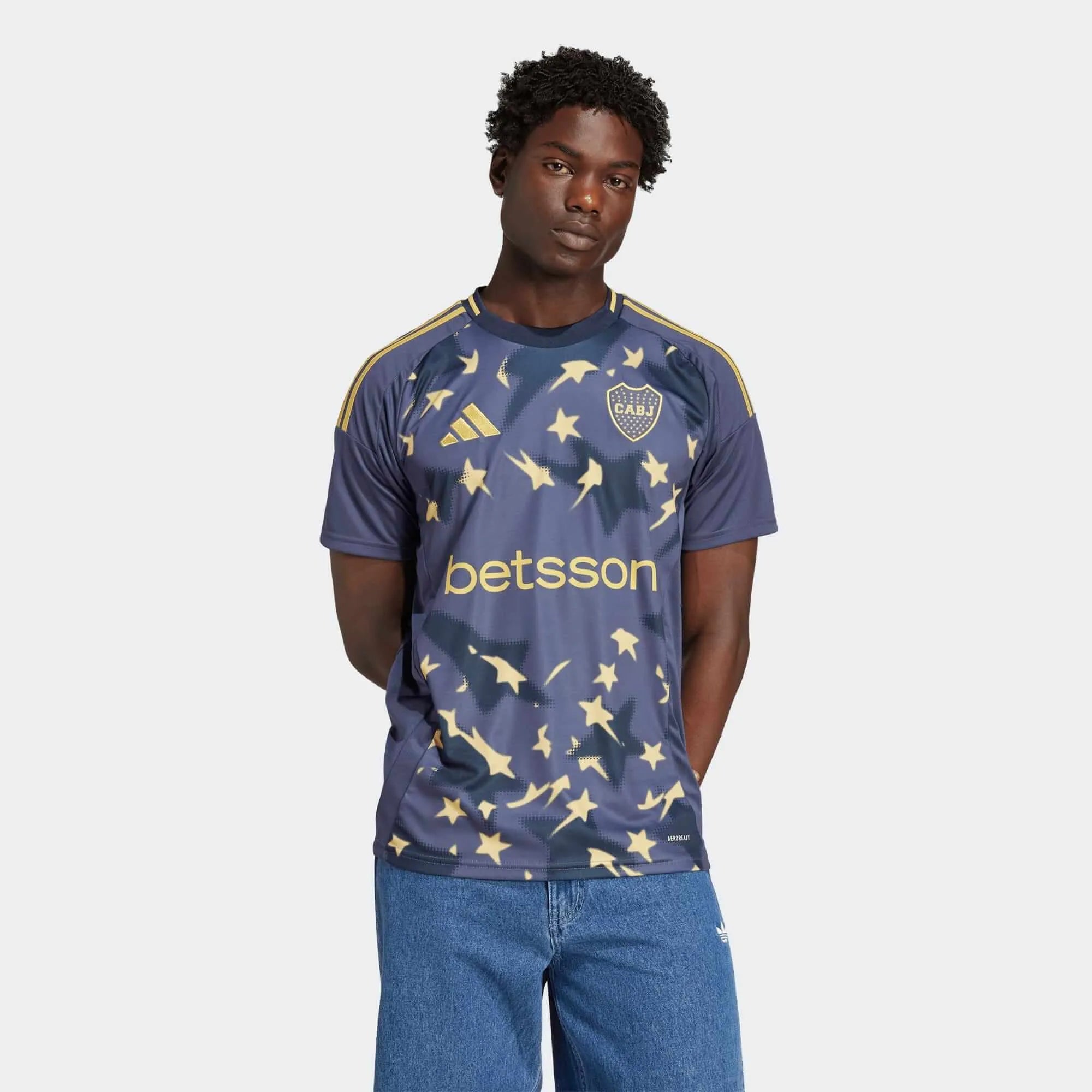 adidas 2025-26 Boca Juniors Men's Stadium Third Soccer Jersey (Model - Front)