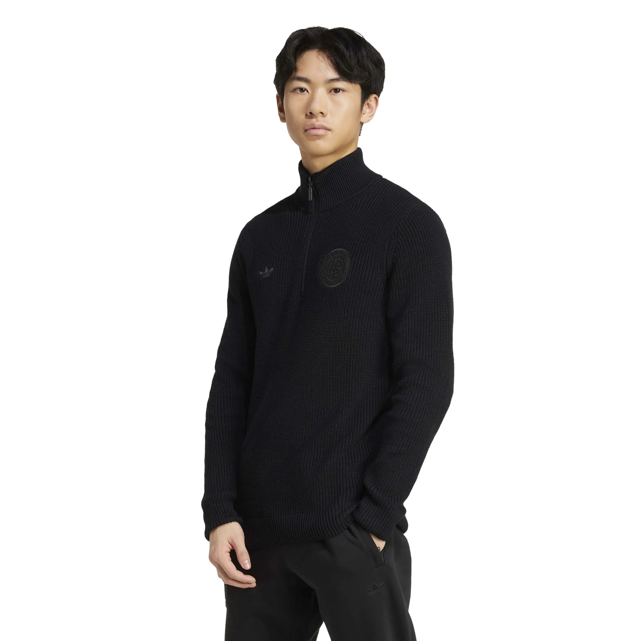 adidas 2025 Germany Men's Half Zip Sweater (Model - Front)