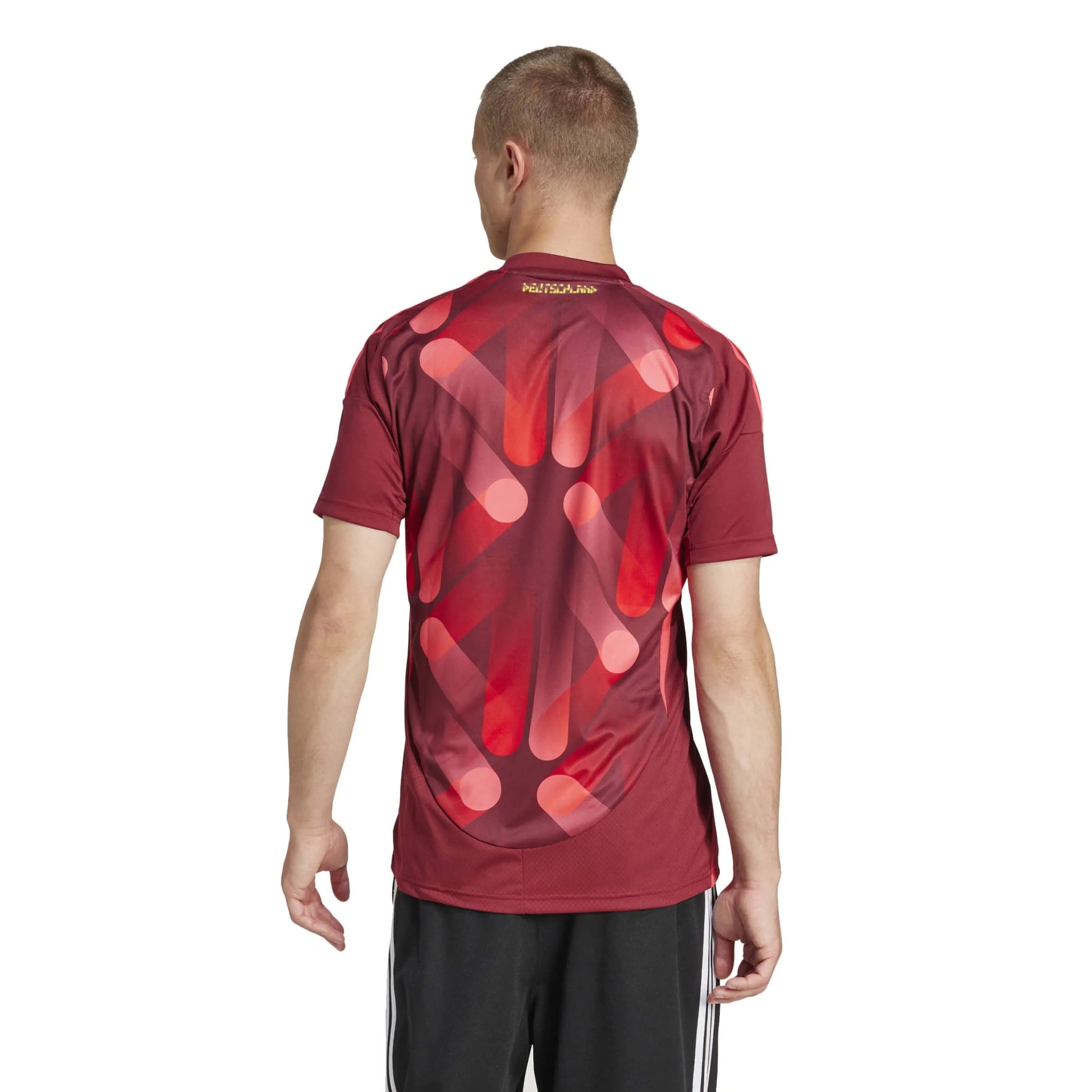 adidas 2025 Germany Women's (Men's Cut) Stadium Away Soccer Jersey (Model - Back)