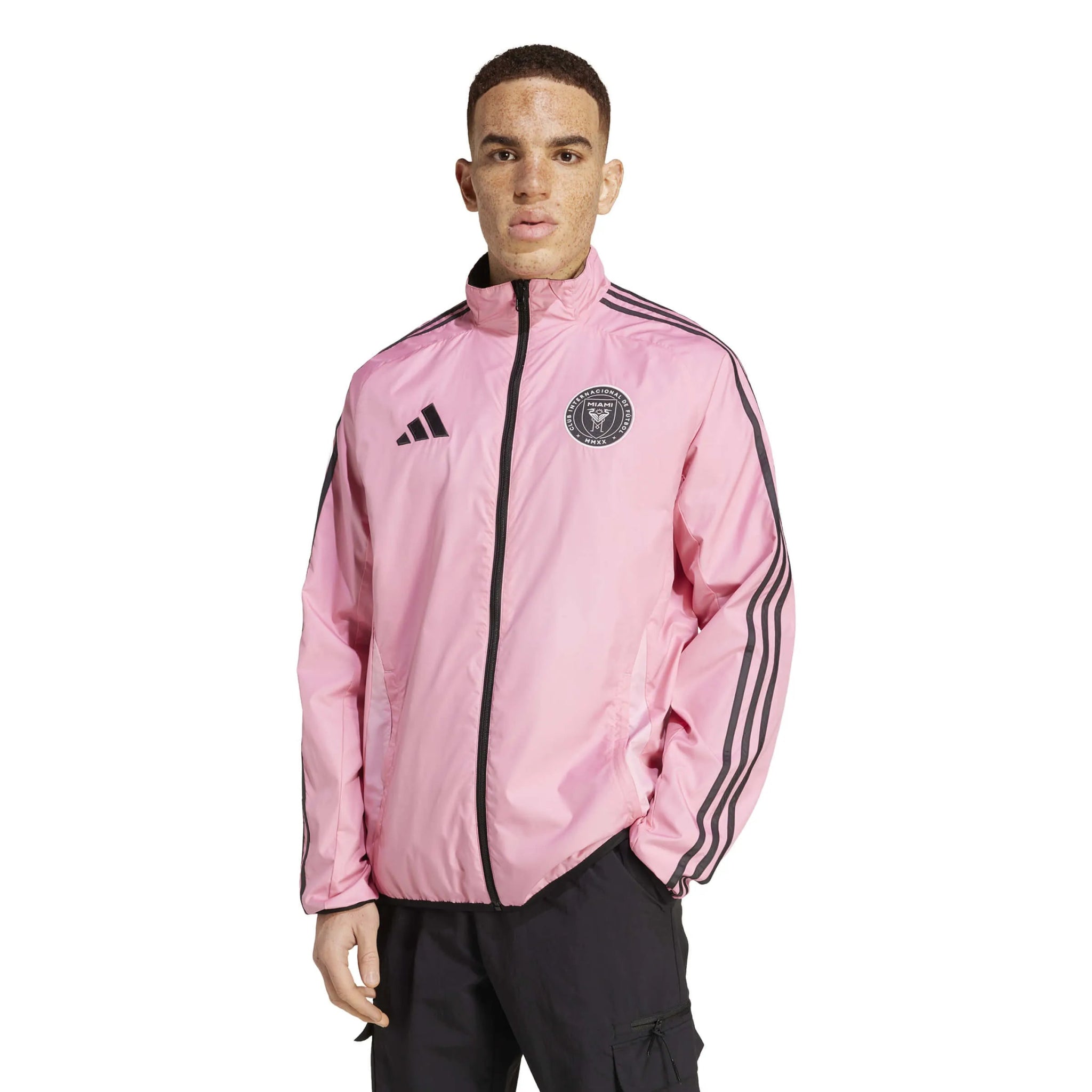 adidas 2025 Inter Miami Men's Anthem Jacket (Model - Front)