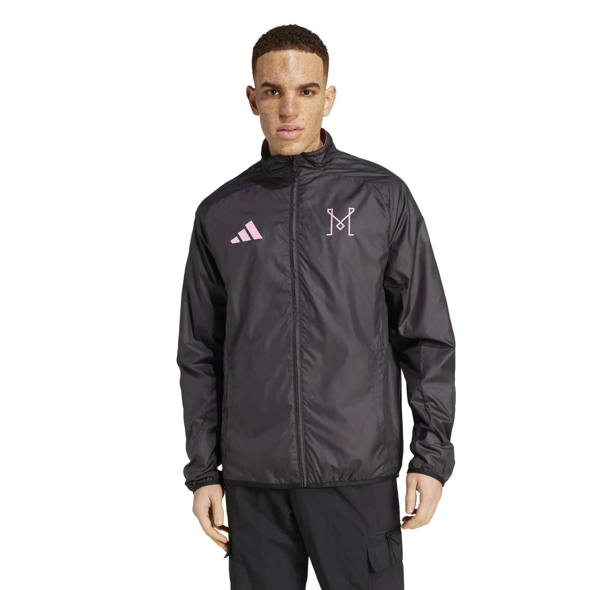 adidas 2025 Inter Miami Men's Anthem Jacket (Model - Reverse Front)