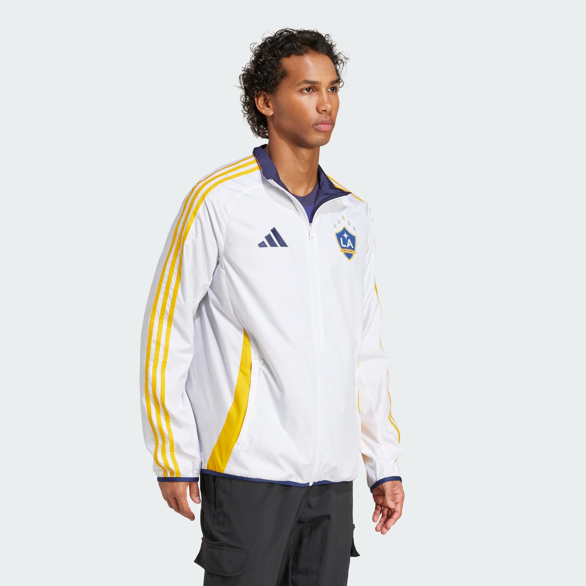 adidas 2025 LA Galaxy Men's Anthem Jacket (Model - Side)