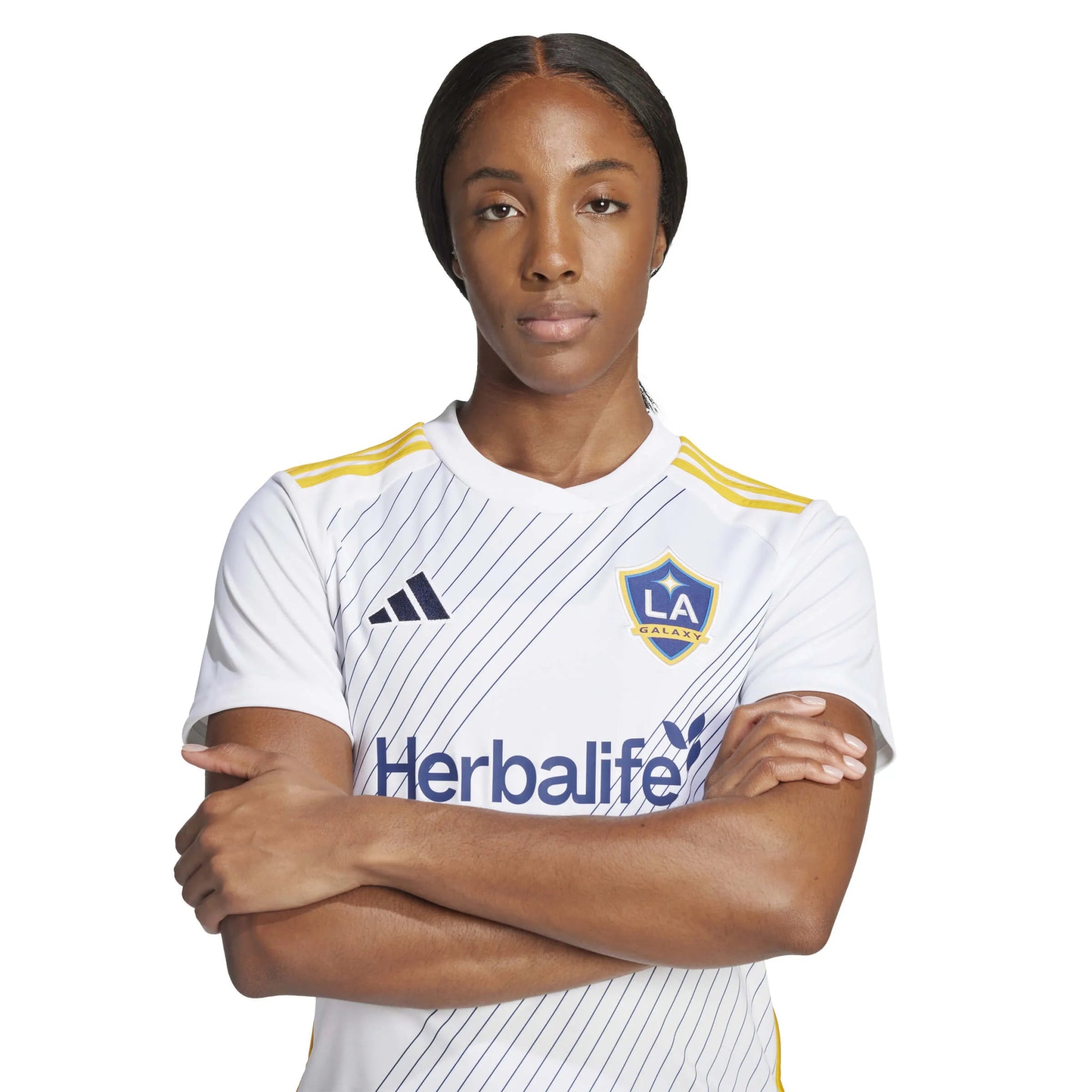 adidas 2025 LA Galaxy Women's Stadium Home Jersey (Detail 1)