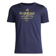 adidas 2025 LA Galaxy Youth Pre-Game Tee (Front)