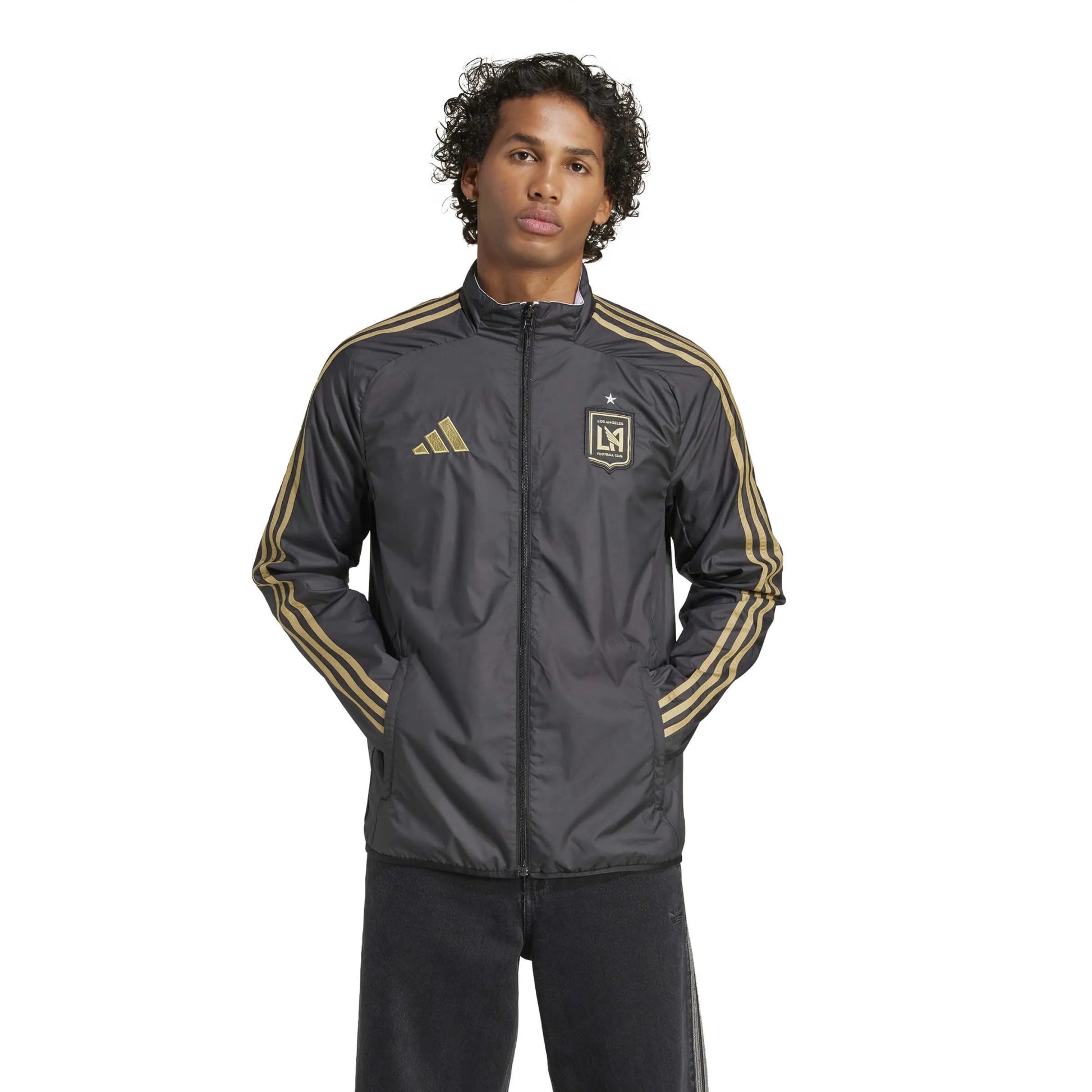 adidas 2025 LAFC Men's Anthem Jacket (Model - Front)