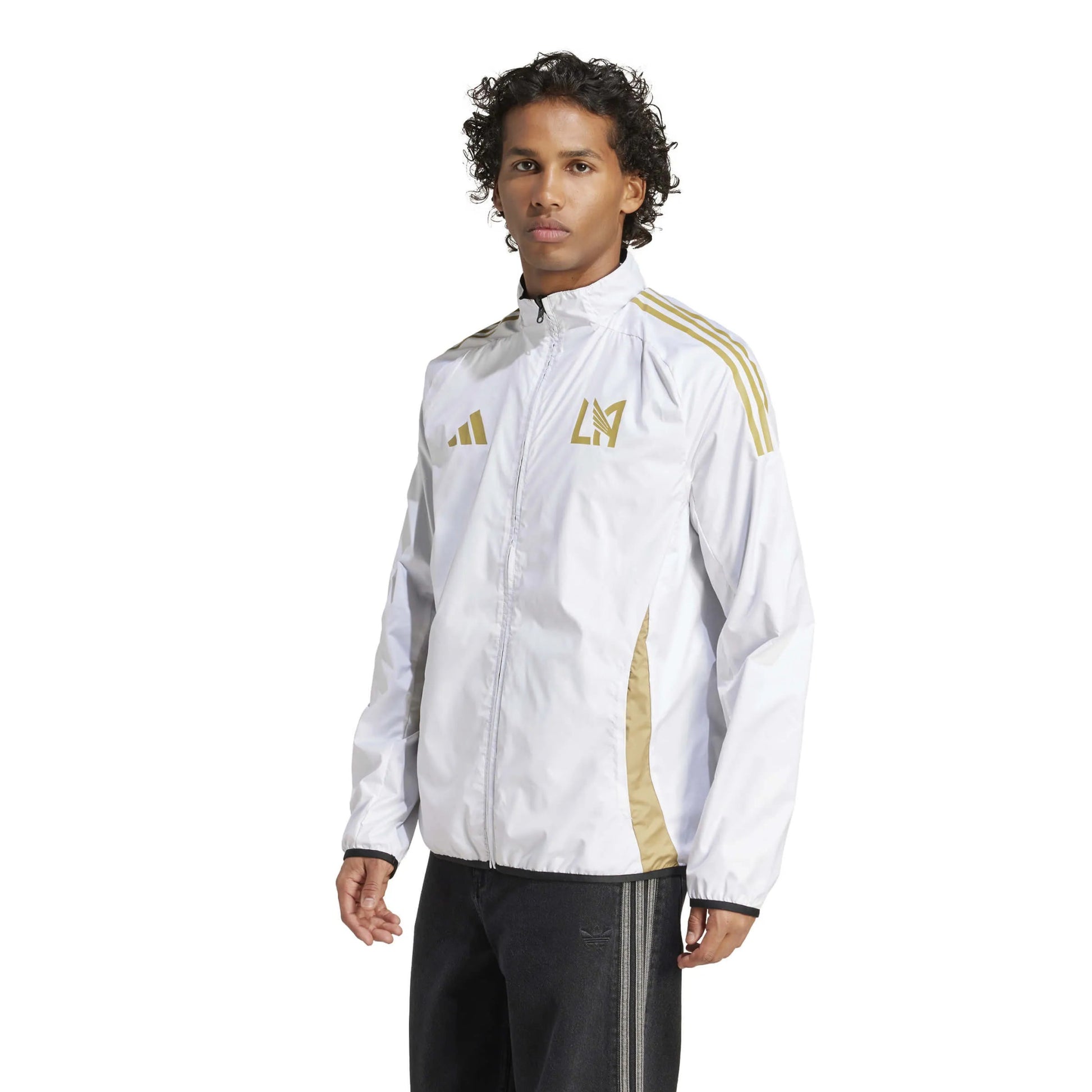 adidas 2025 LAFC Men's Anthem Jacket (Model - Reverse Front)