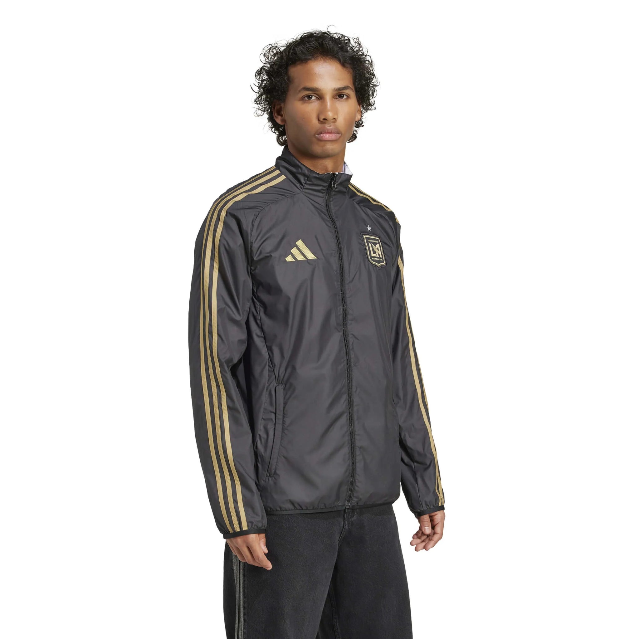 adidas 2025 LAFC Men's Anthem Jacket (Model - Side)