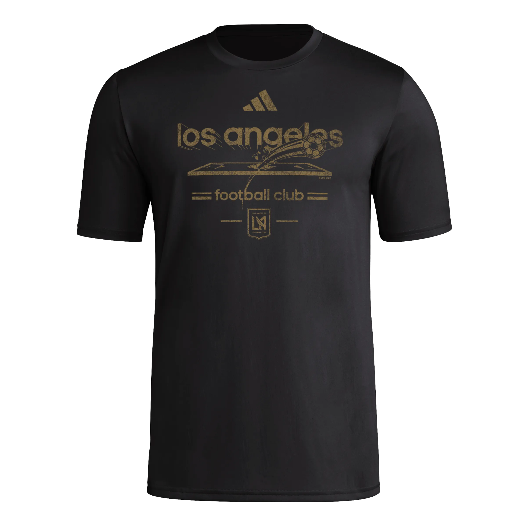 adidas 2025 LAFC Men's SS Pre-Game Tee (Front)