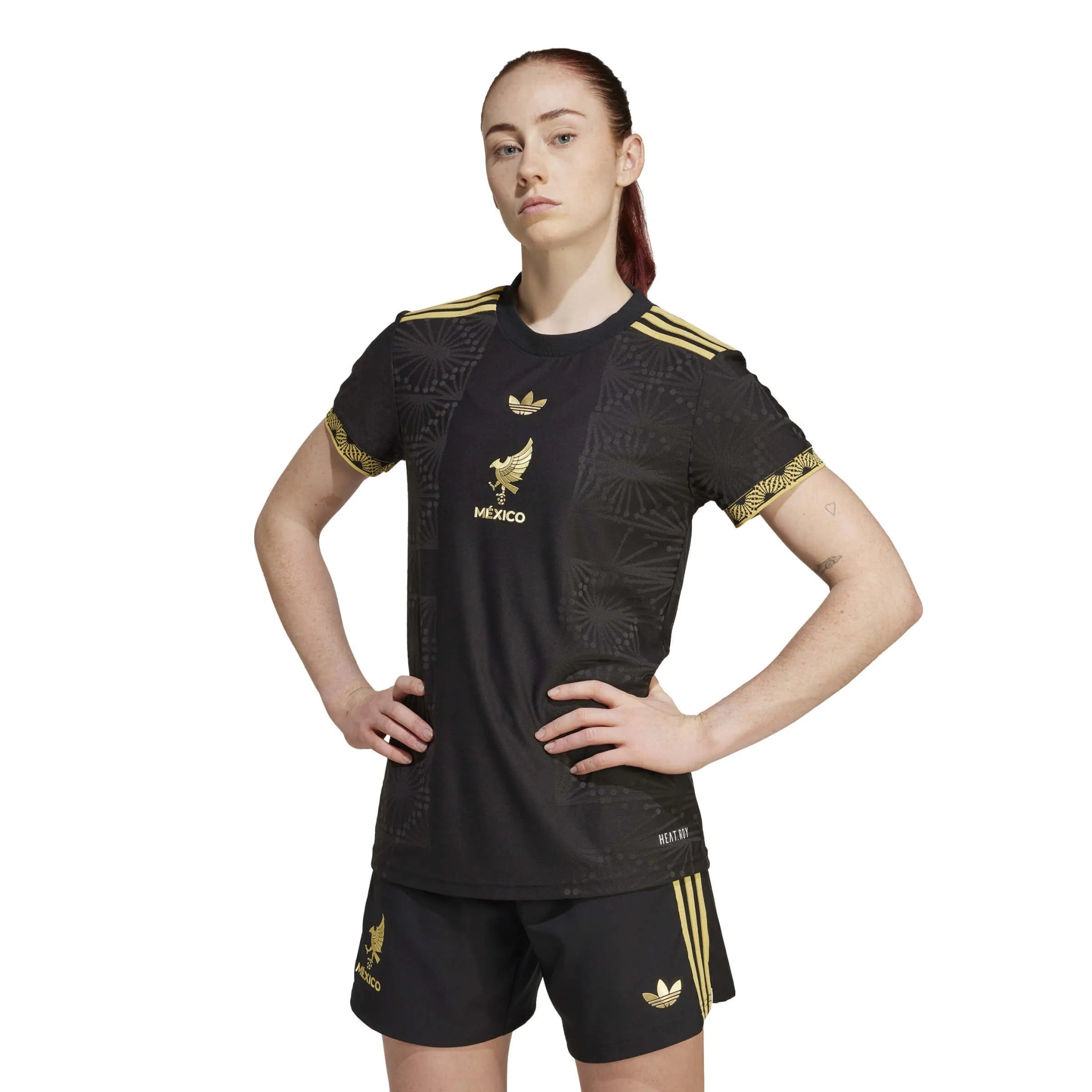 adidas 2025 Mexico Women's De Oro Authentic Soccer Jersey