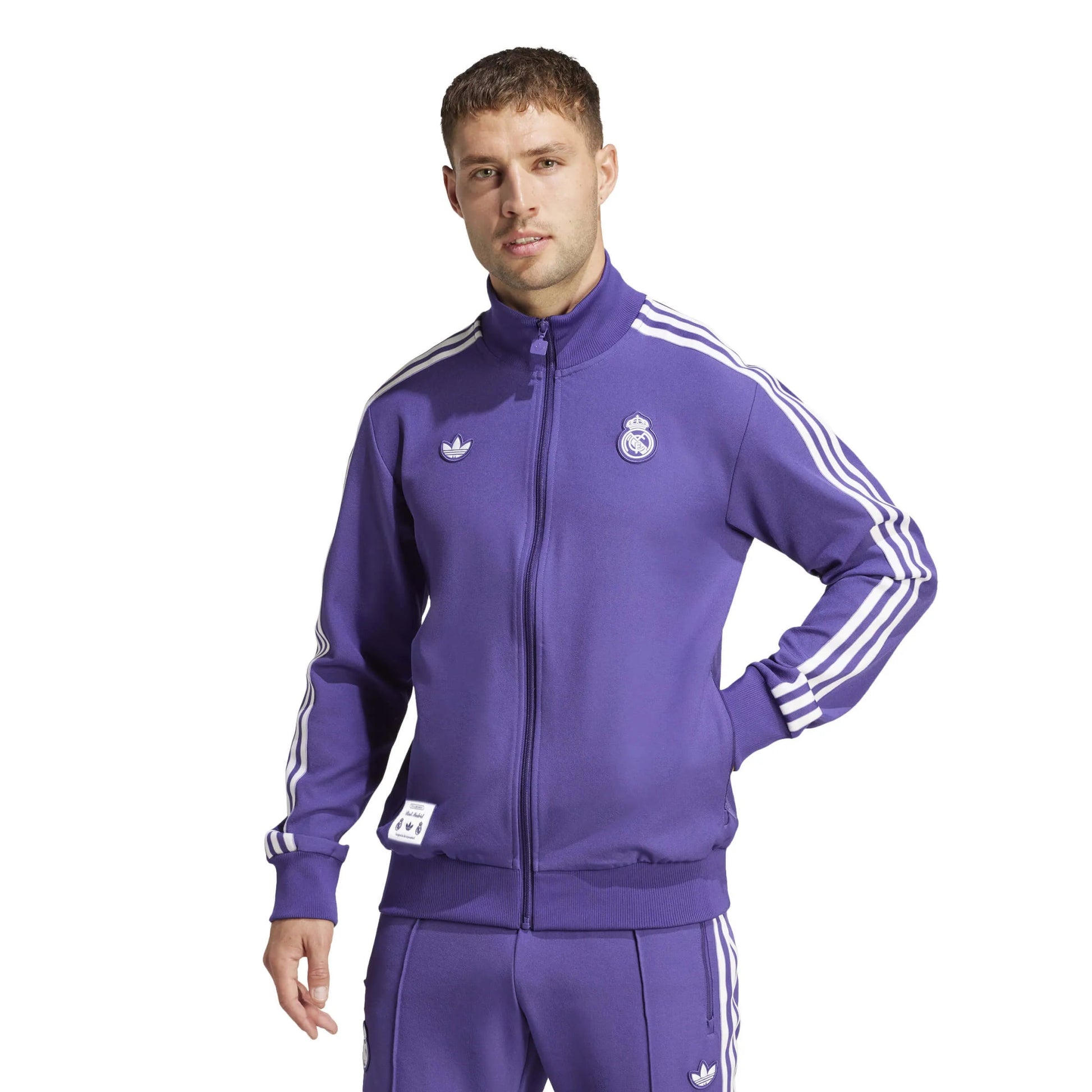 adidas 2025 Real Madrid Men's Icon Track Top (Model - Front)