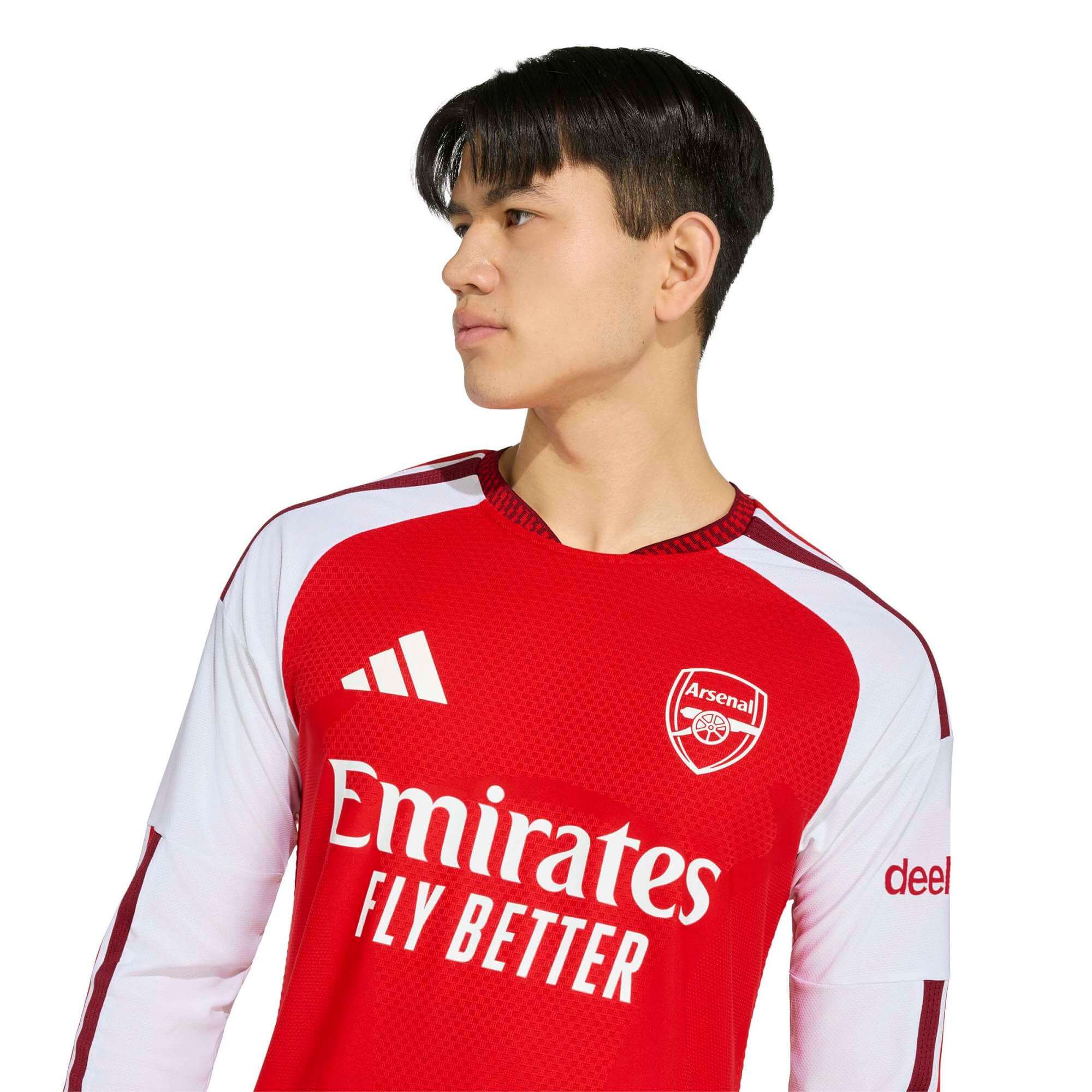 adidas 2026-27 Arsenal Men's Authentic Home Long-Sleeve Soccer Jersey (Detail 1)