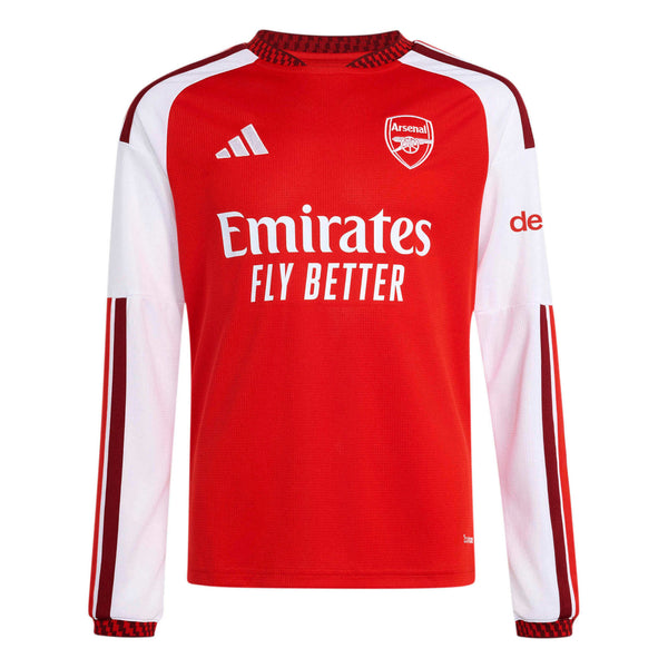 adidas 2026-27 Arsenal Youth Stadium Home Long-Sleeve Soccer