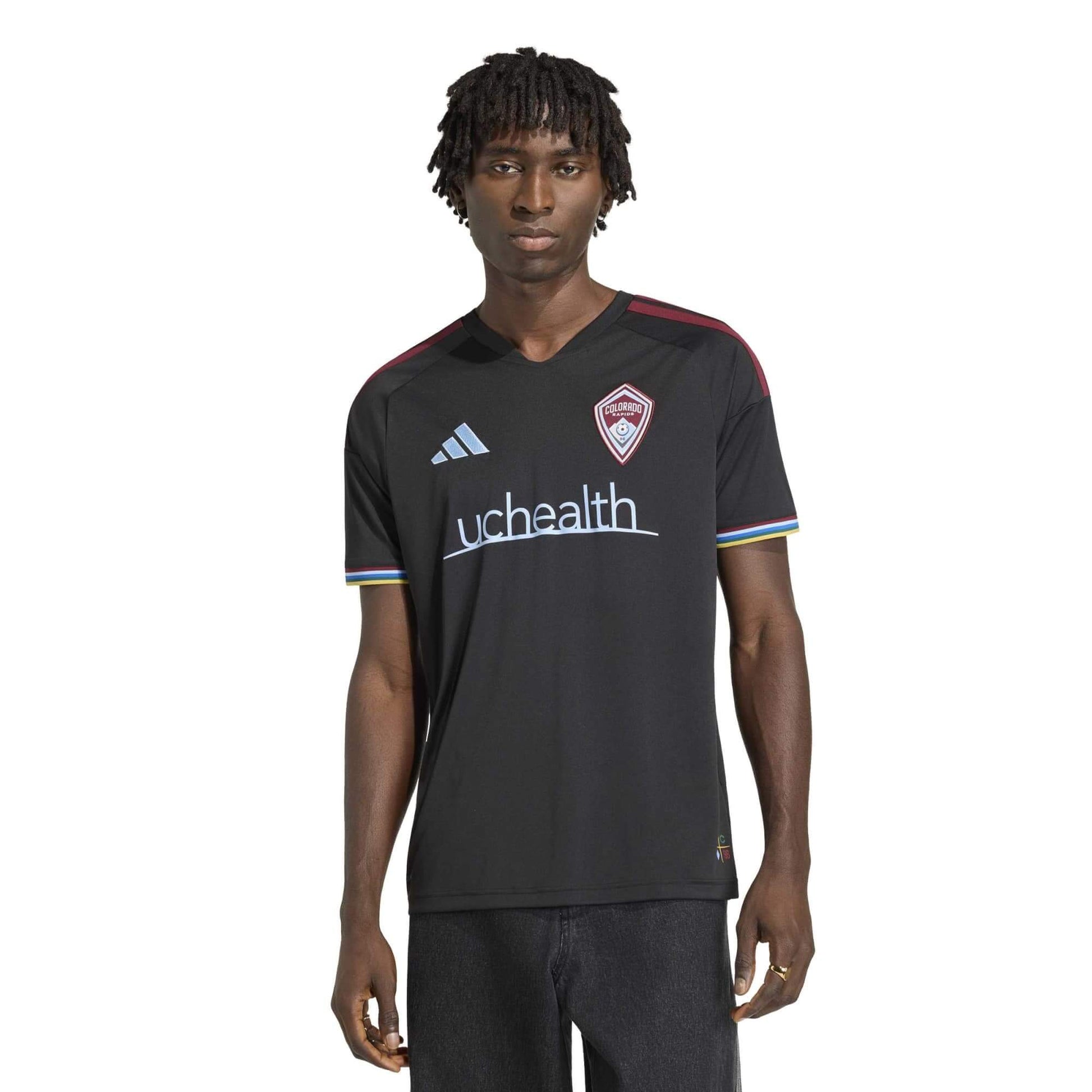 adidas 2026-27 Colorado Rapids Men's Stadium Home Soccer Jersey (Model - Front)