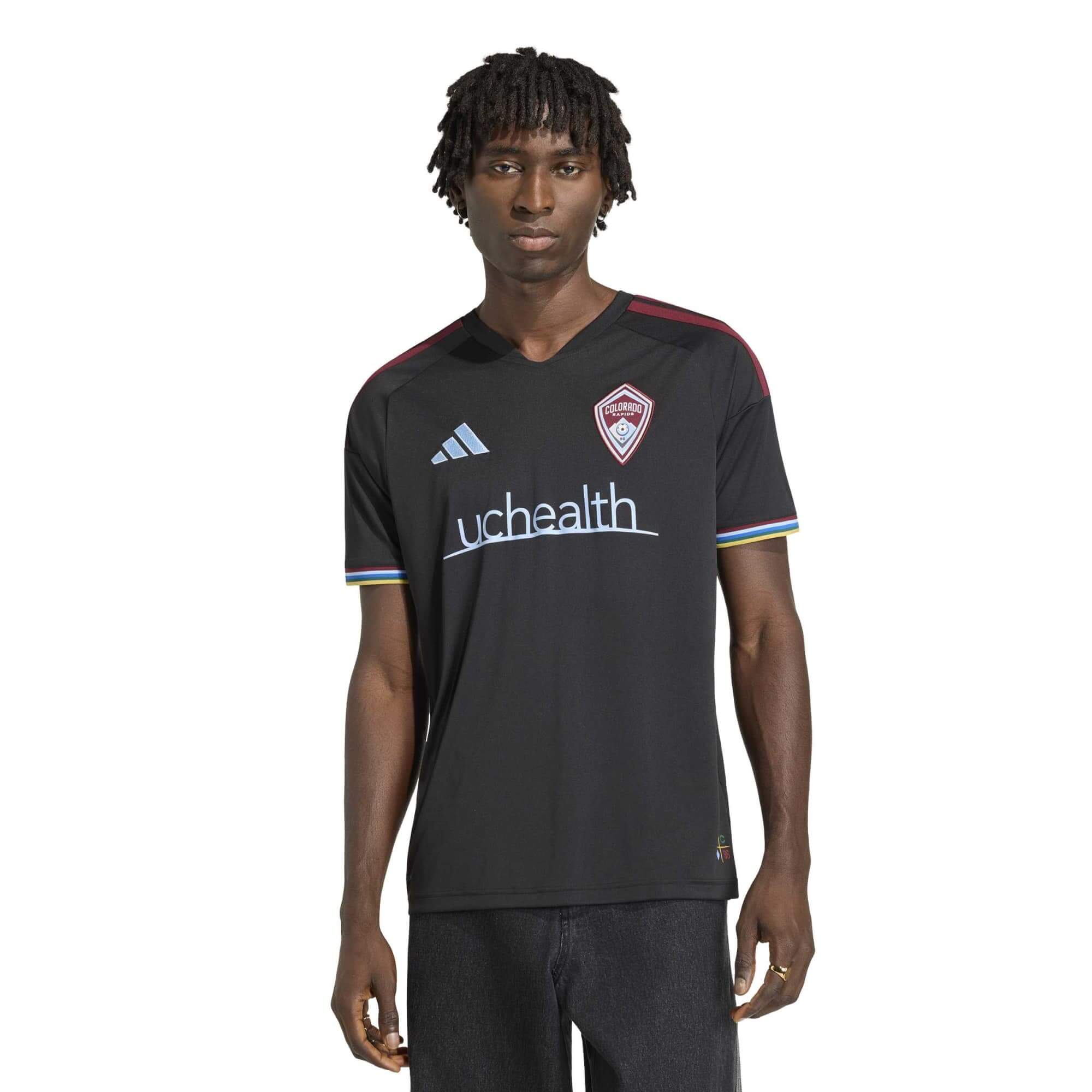 adidas 2026-27 Colorado Rapids Men's Stadium Home Soccer Jersey (Model - Front)