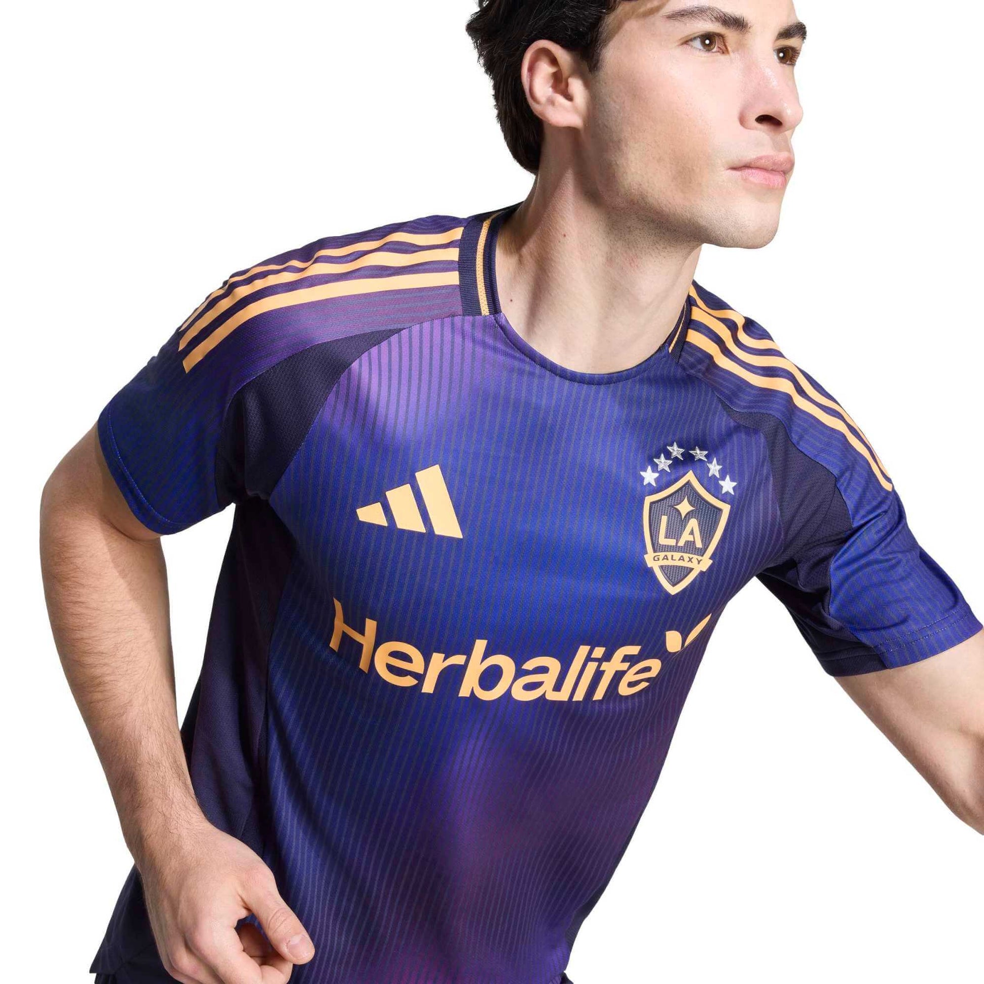 adidas 2026-27 LA Galaxy Men's Authentic Away Soccer Jersey (Detail 1)