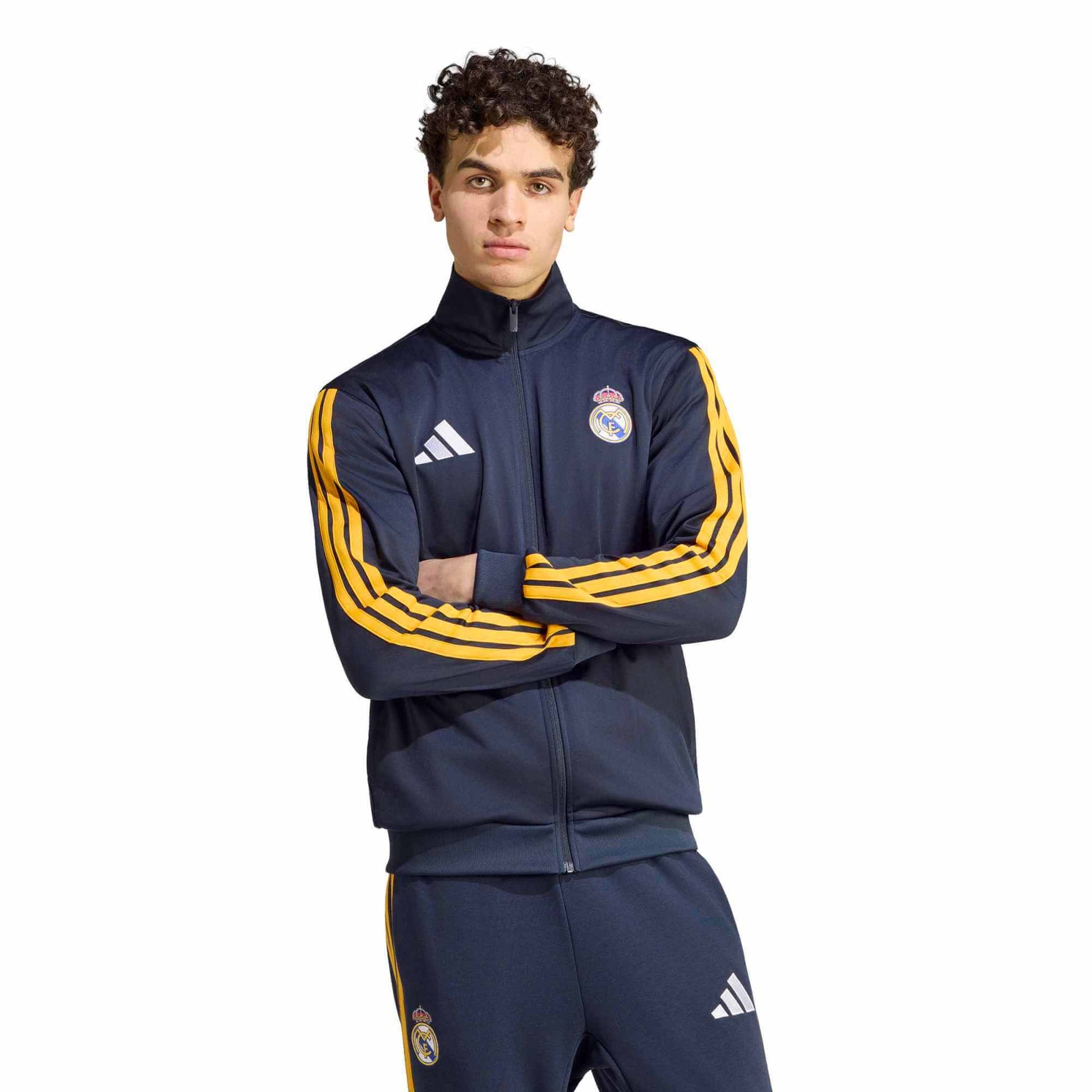 adidas 2026-27 Real Madrid Men's DNA Track Top (Model - Front)