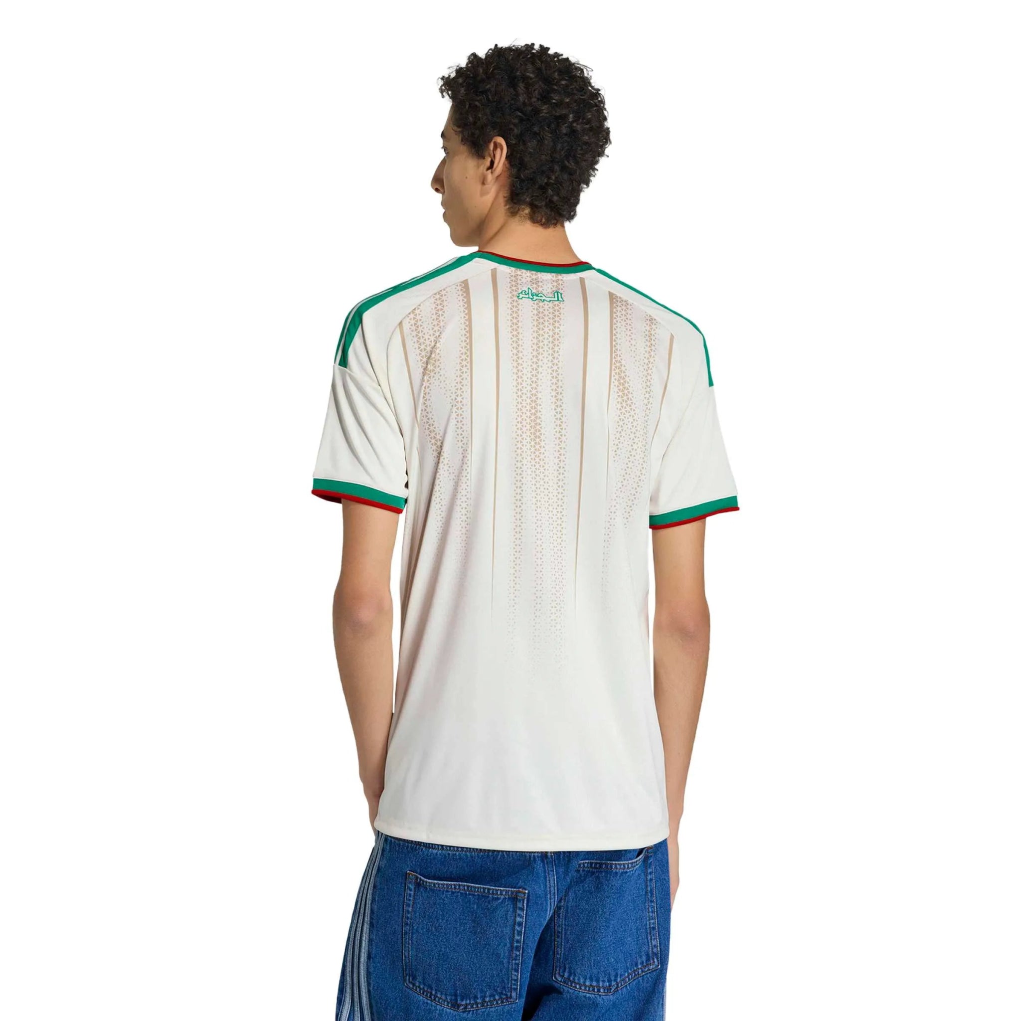 adidas 2026 Algeria Men's Stadium Home Soccer Jersey (Model - Back)