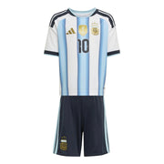 adidas 2026 Argentina Kid's Home Messi #10 Mini Kit (Set - Front)